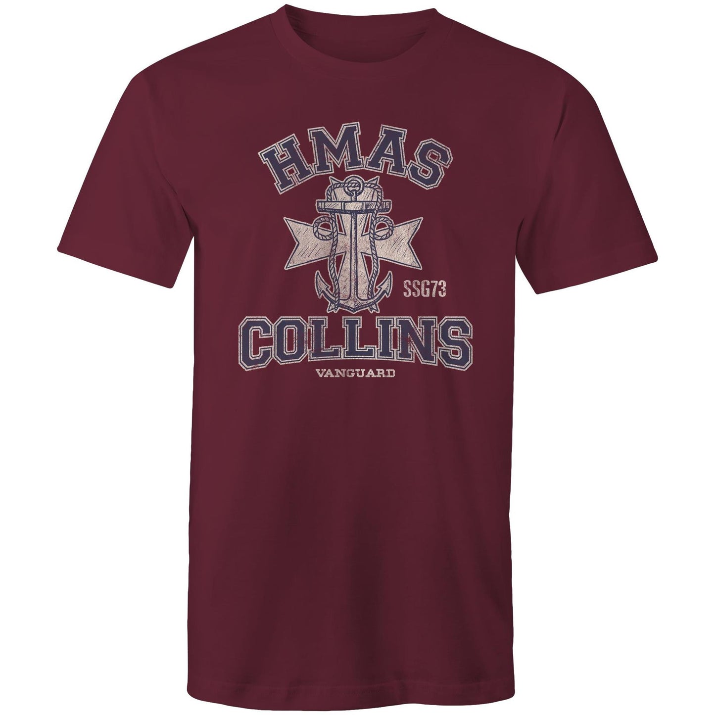 HMAS Collins SSG73 Men's T-shirt (style Alpha, blue)