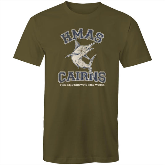 HMAS Cairns Men's T-shirt (style Alpha, Blue)