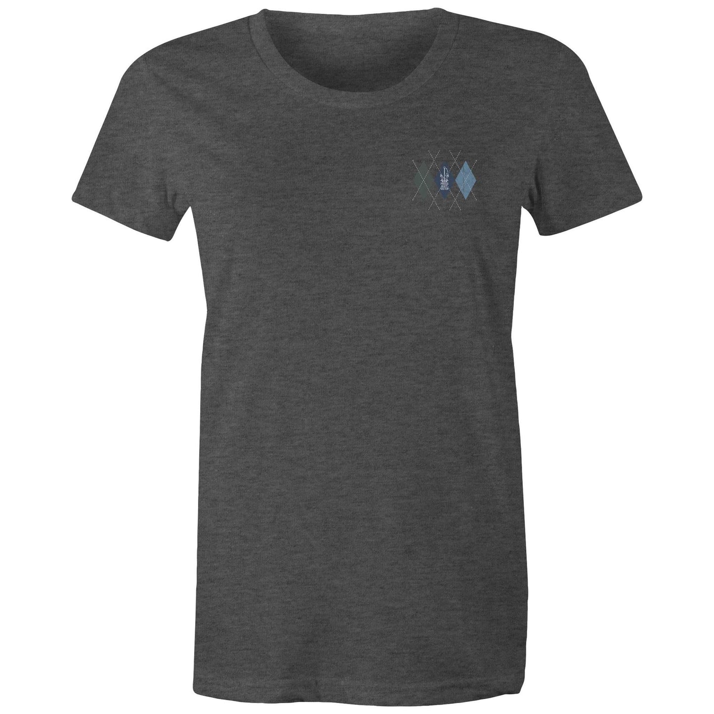 Proud Navy Sister (Argyle) Women's T-shirt