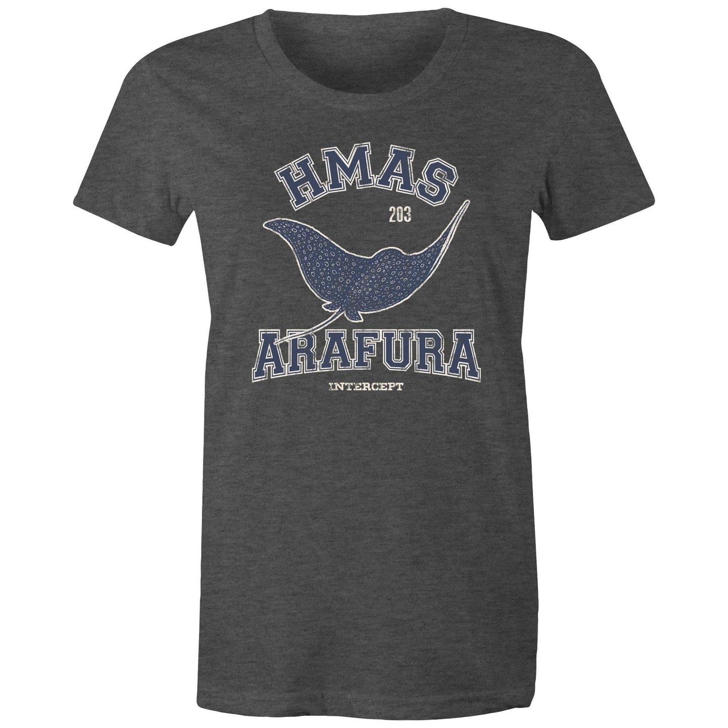HMAS Arafura OPV203 Women's T-shirt (style Alpha, blue)