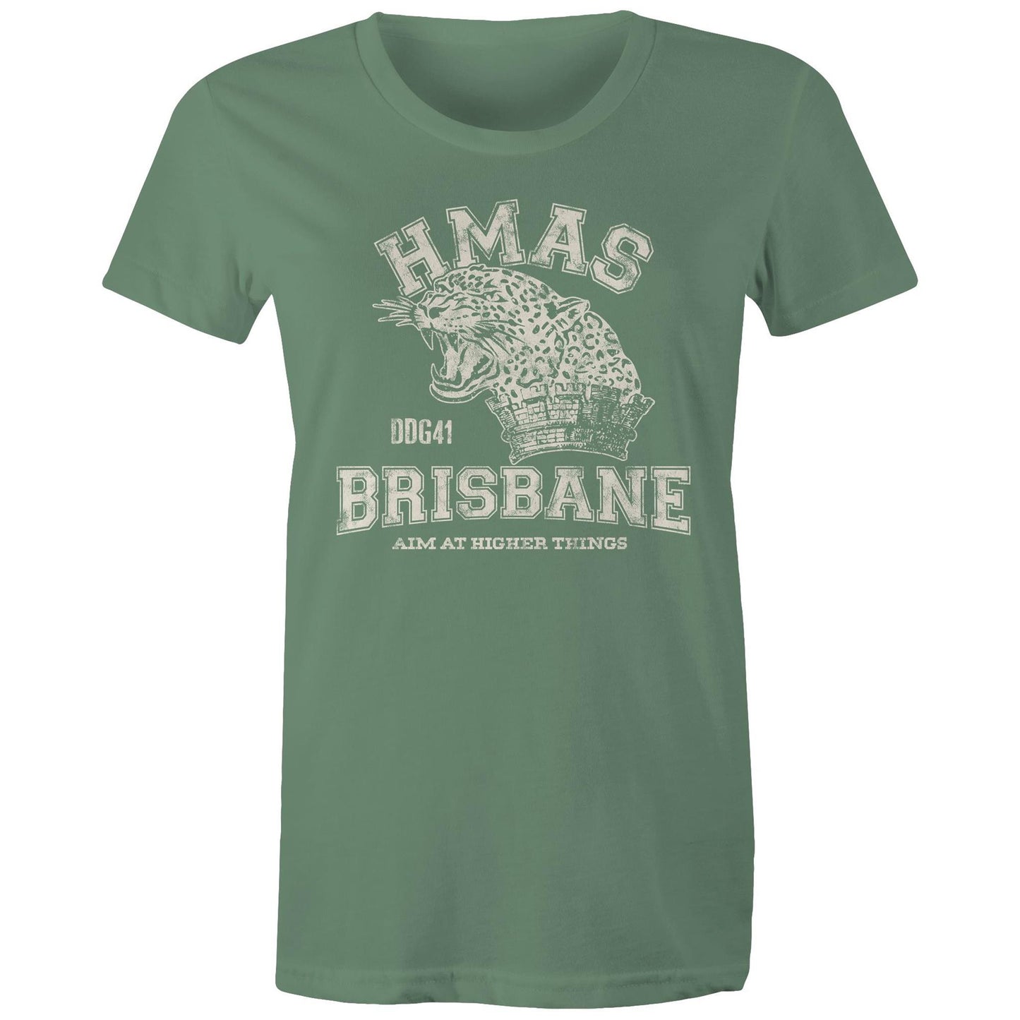HMAS Brisbane (III) DDG41 Women's T-shirt (style Alpha, white)
