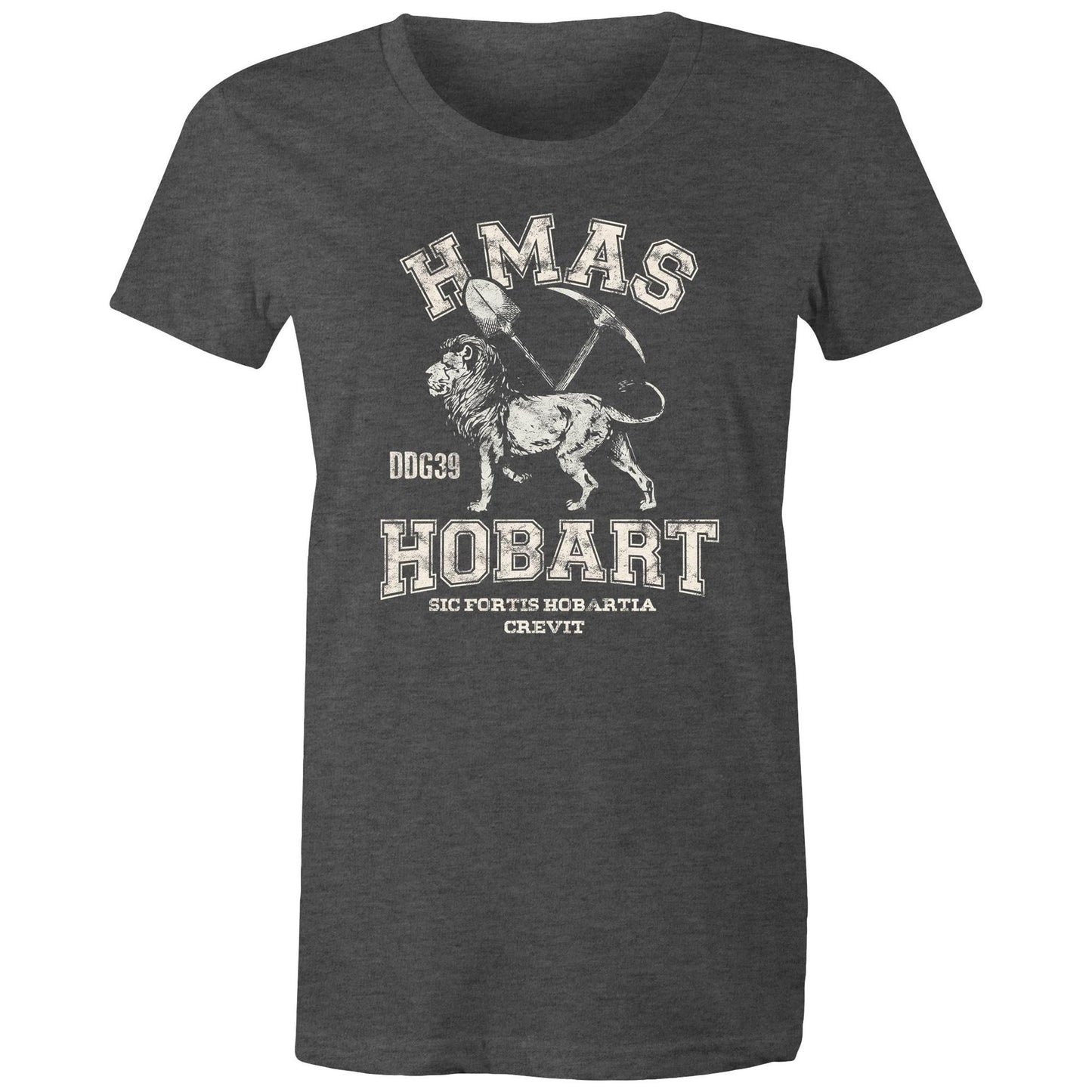 HMAS Hobart (II) DDG39 Women's T-shirt (style Alpha, white)