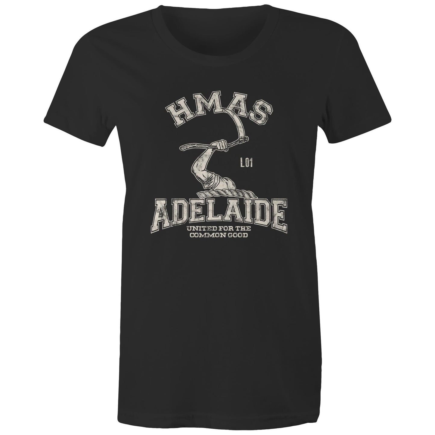 HMAS Adelaide (III) L01 Women's T-shirt (style Alpha, white)