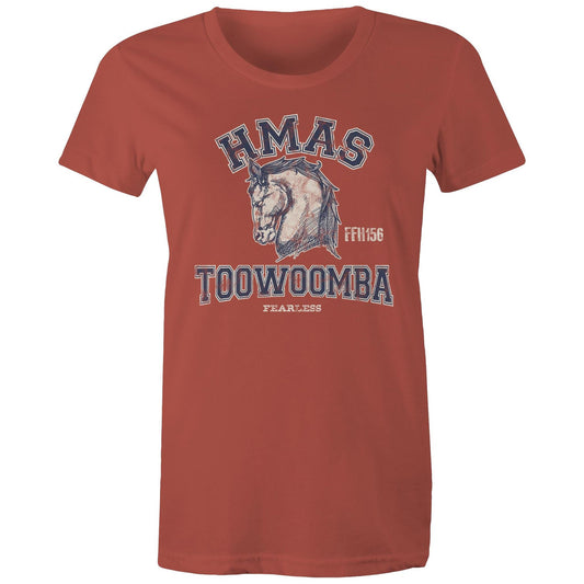 HMAS Toowoomba FFH156 Women's T-shirt (style Alpha, blue)