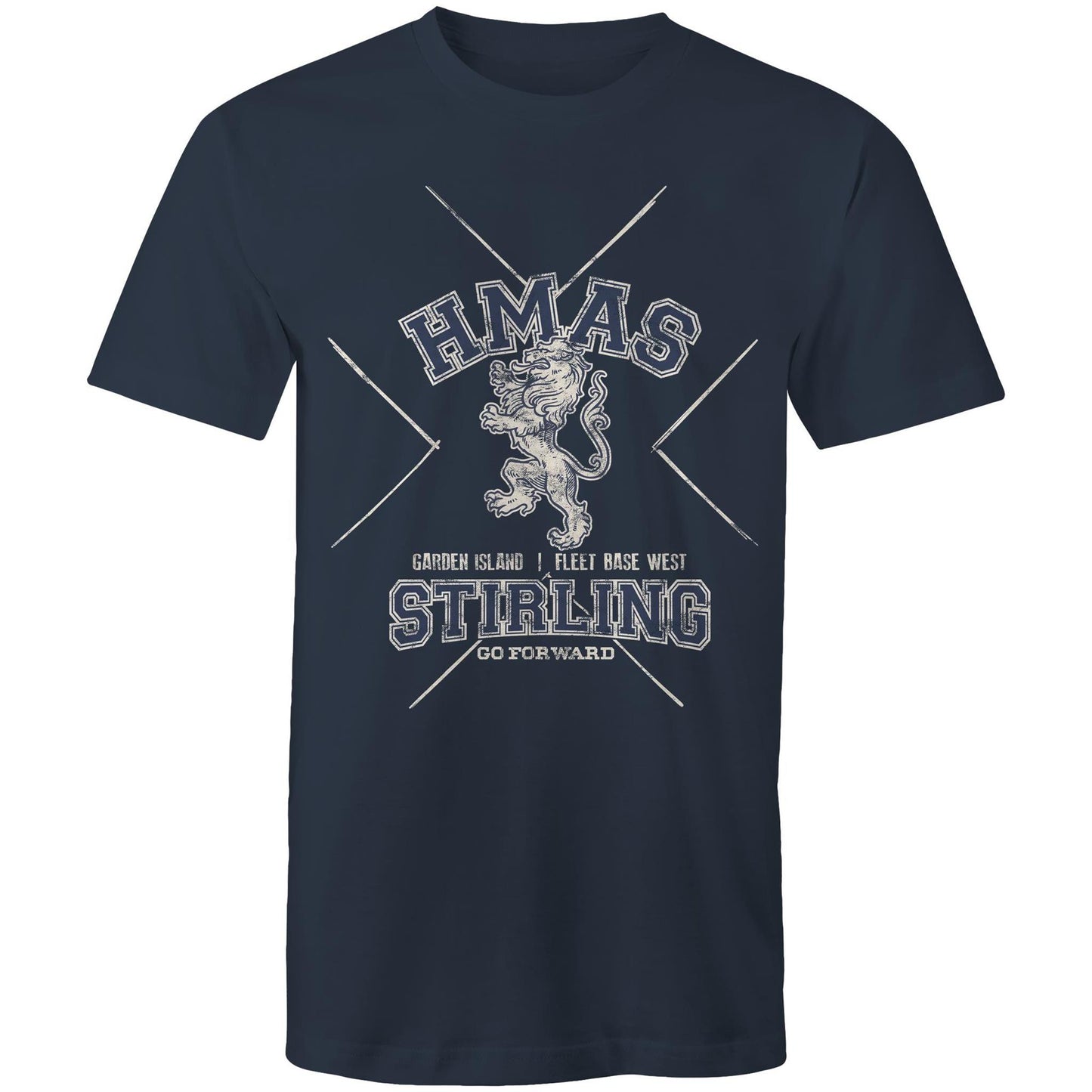 HMAS Stirling Men's T-shirt (style Alpha, blue)