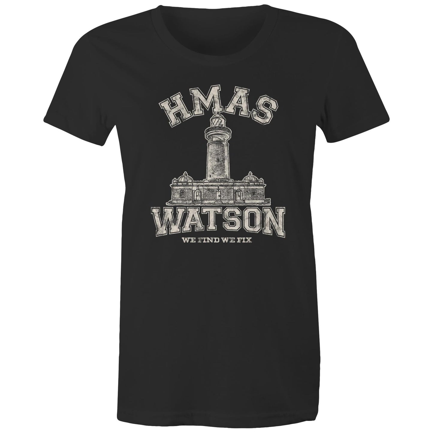 HMAS Watson Women's T-shirt (style Alpha, white)