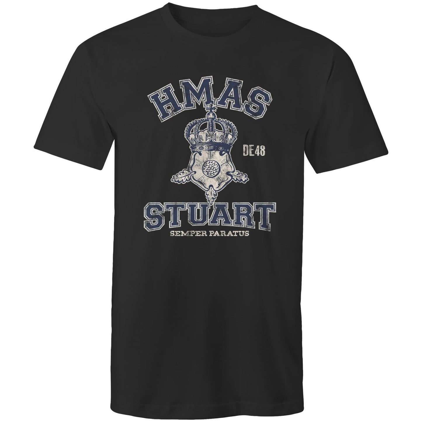 HMAS Stuart (II) DE48 Men's T-shirt (style Alpha, blue)