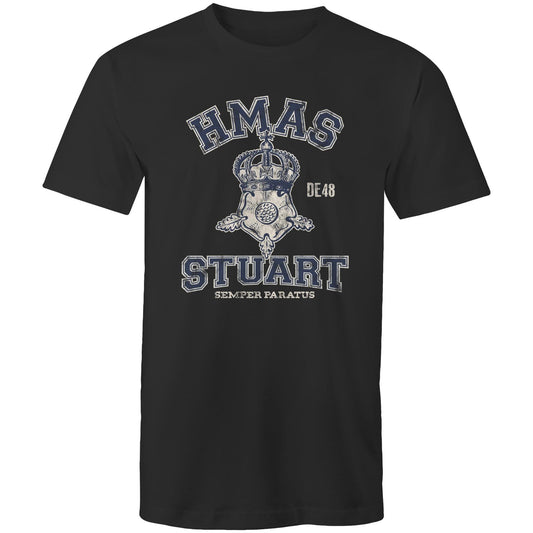 HMAS Stuart (II) DE48 Men's T-shirt (style Alpha, blue)