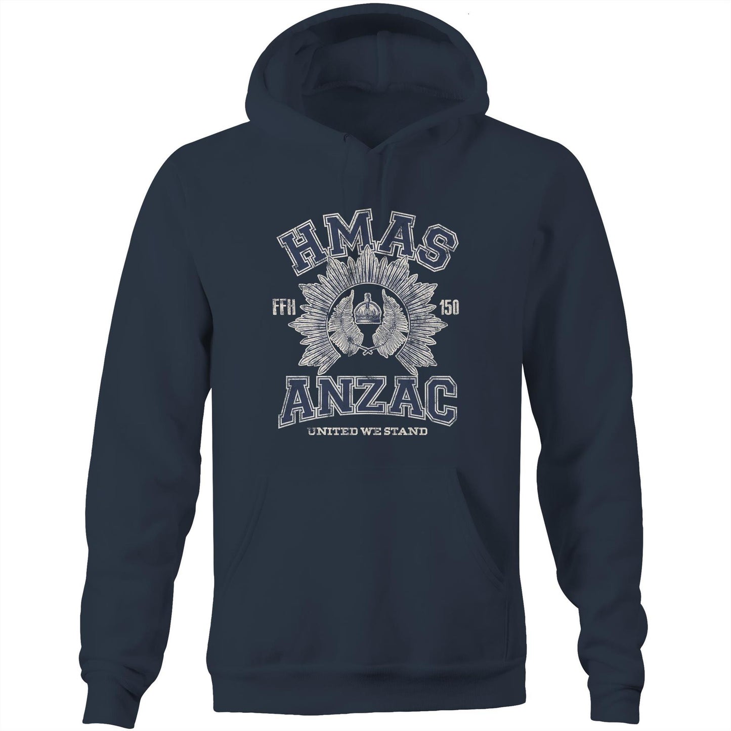 HMAS Anzac (III) FFH150 Men's Hoodie (style Alpha)