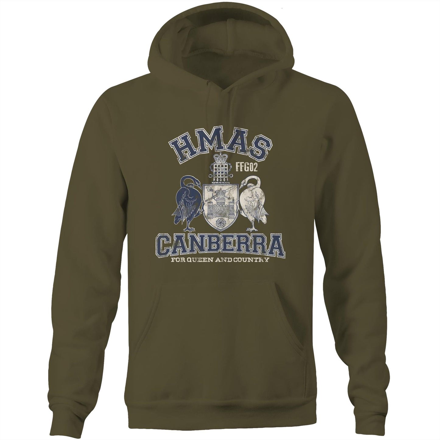 HMAS Canberra (II) FFG02 Men's Hoodie (style Alpha)