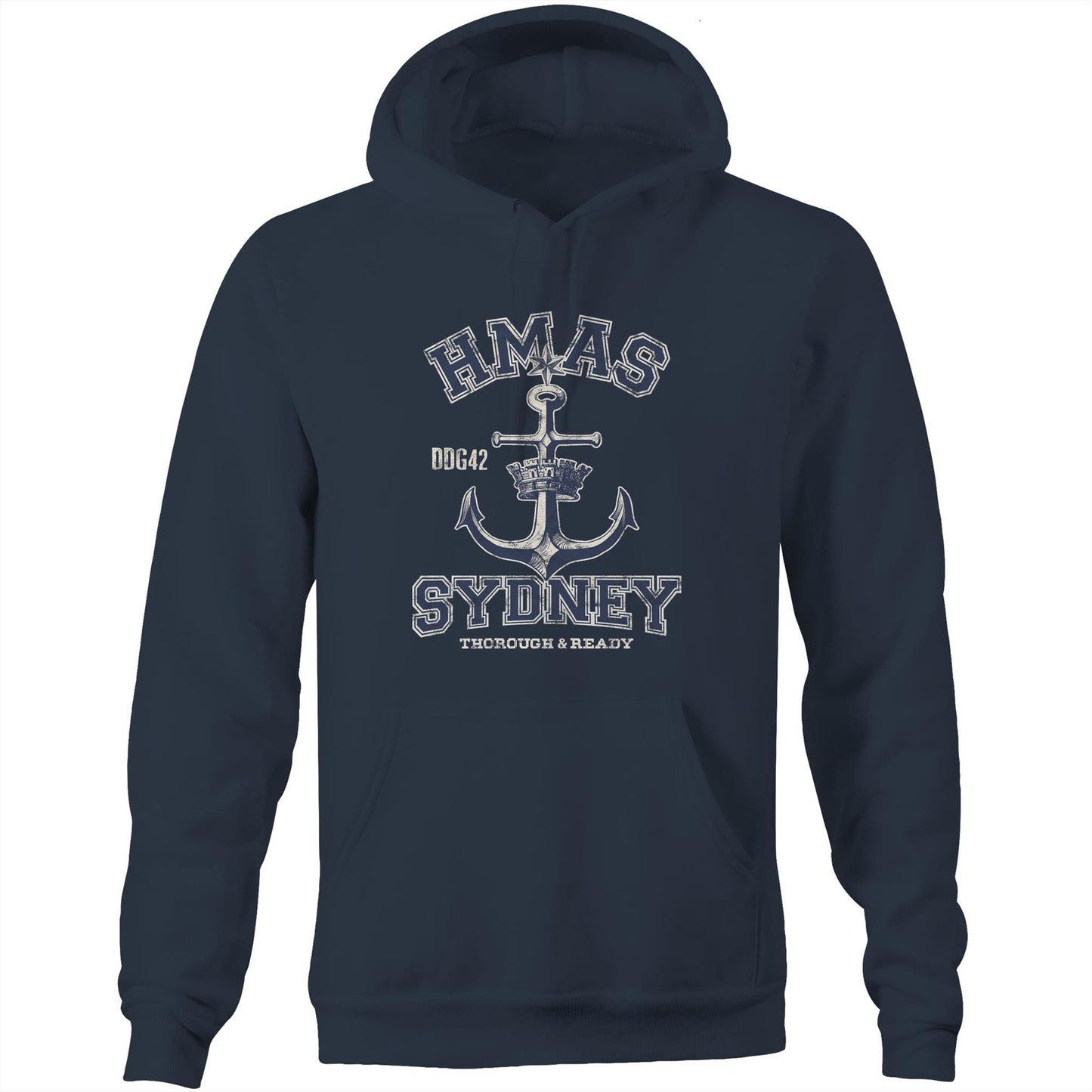 HMAS Sydney (V) DDG42 Men's Hoodie (style Alpha)