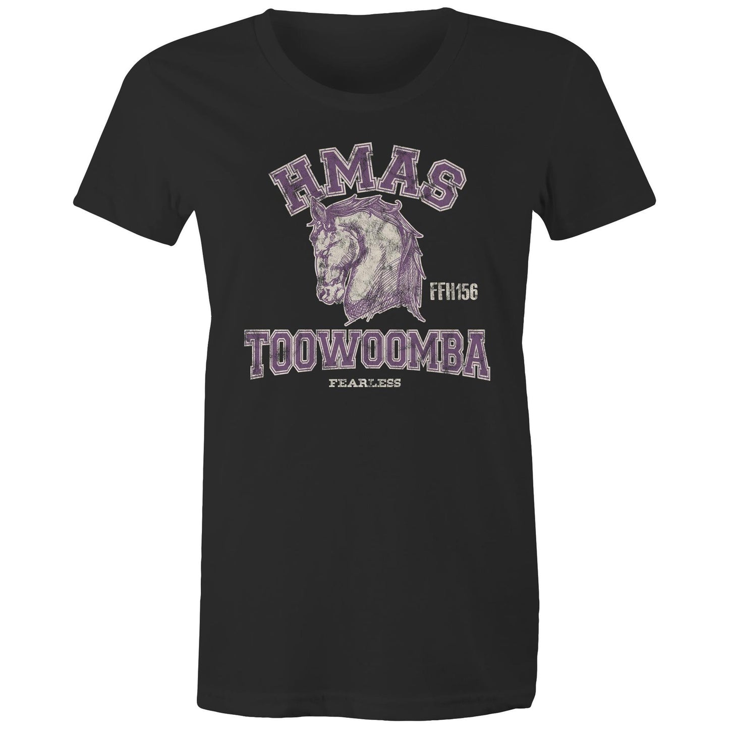 HMAS Toowoomba FFH156 Women's T-shirt (style Alpha, colour)