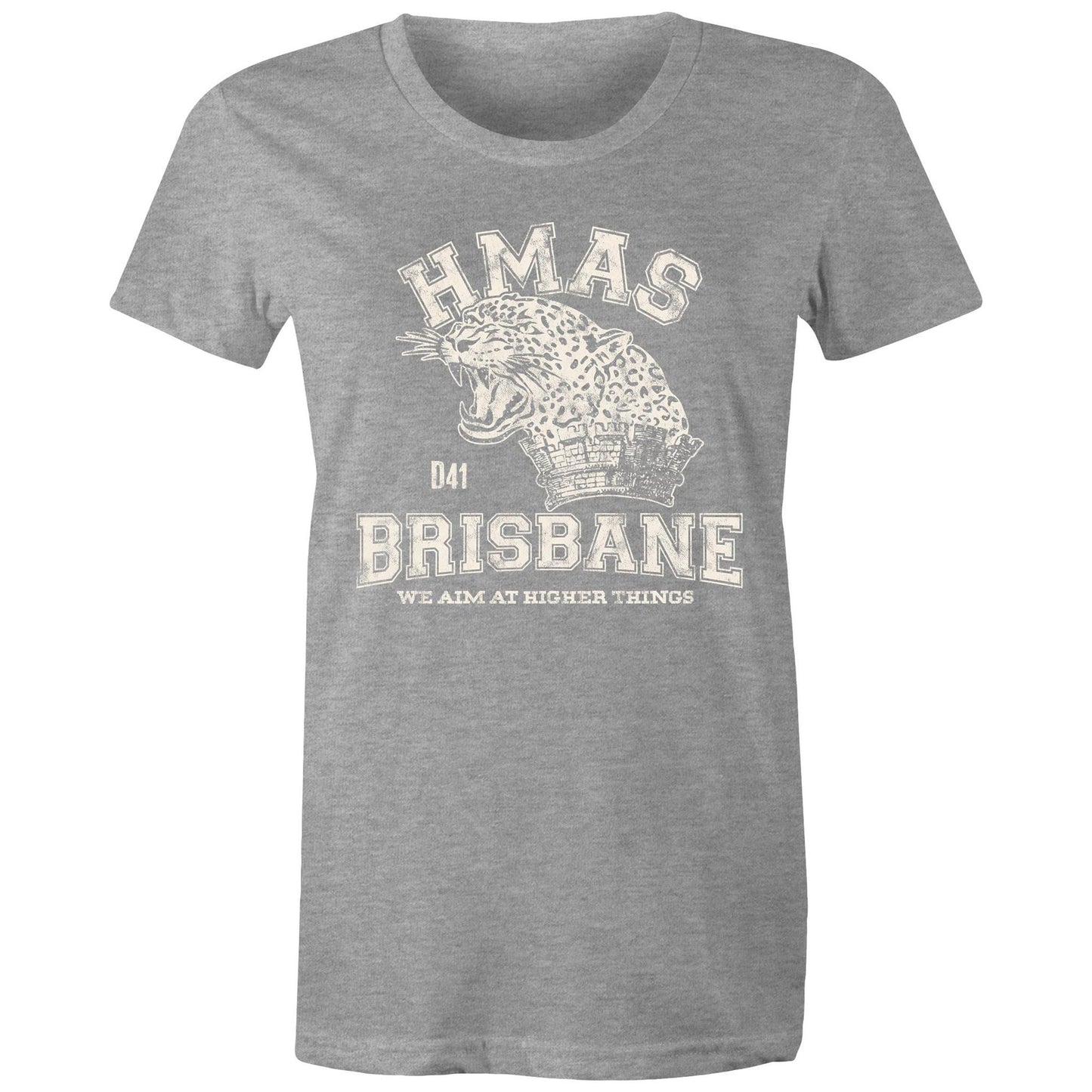 HMAS Brisbane (II) D41 Women's T-shirt (style Alpha, white)