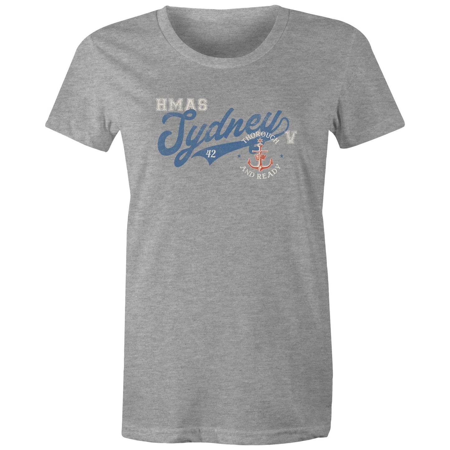 HMAS Sydney (V) DDG42 Women's T-shirt (style Bravo)