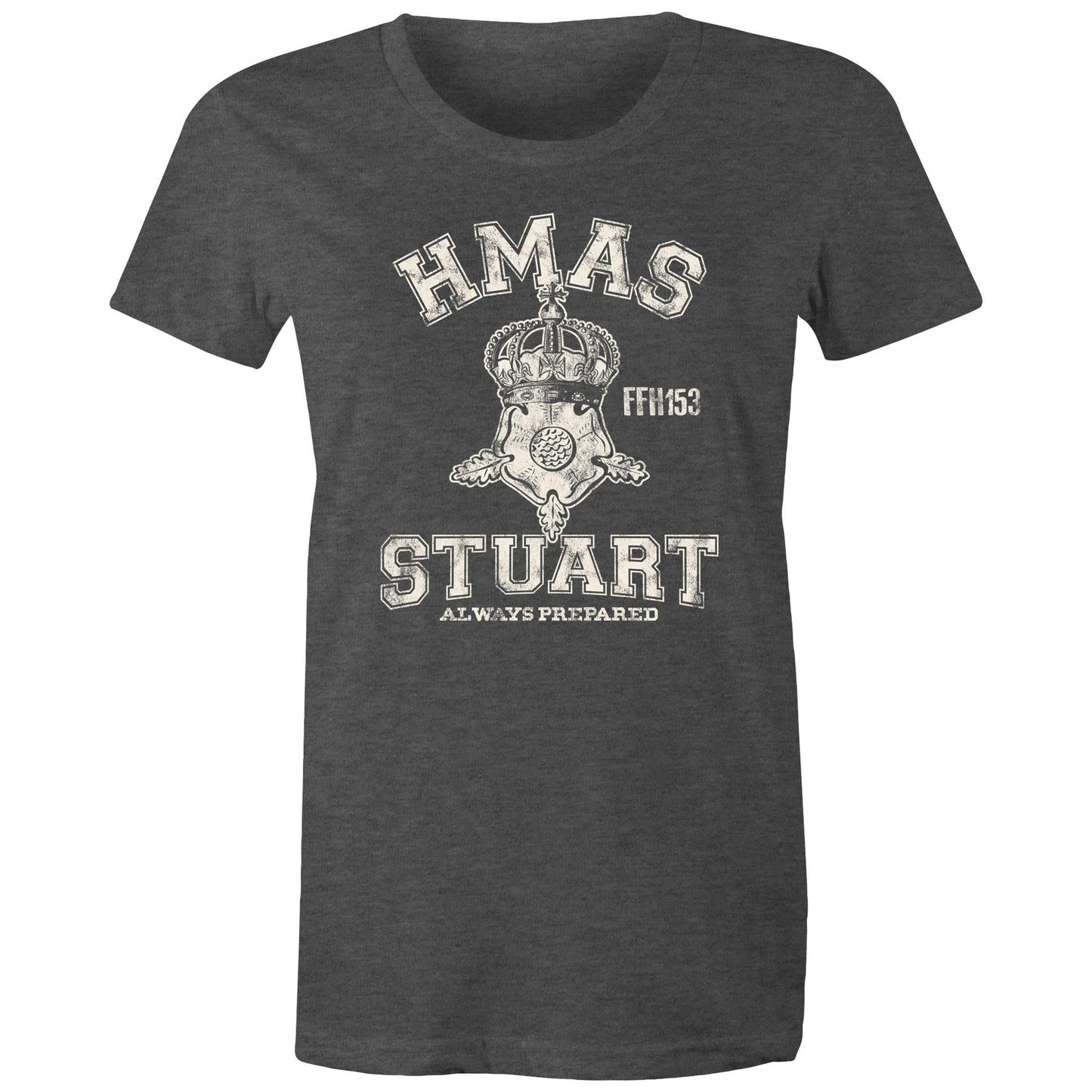 HMAS Stuart (III) FFH153 Women's T-shirt (style Alpha, white)