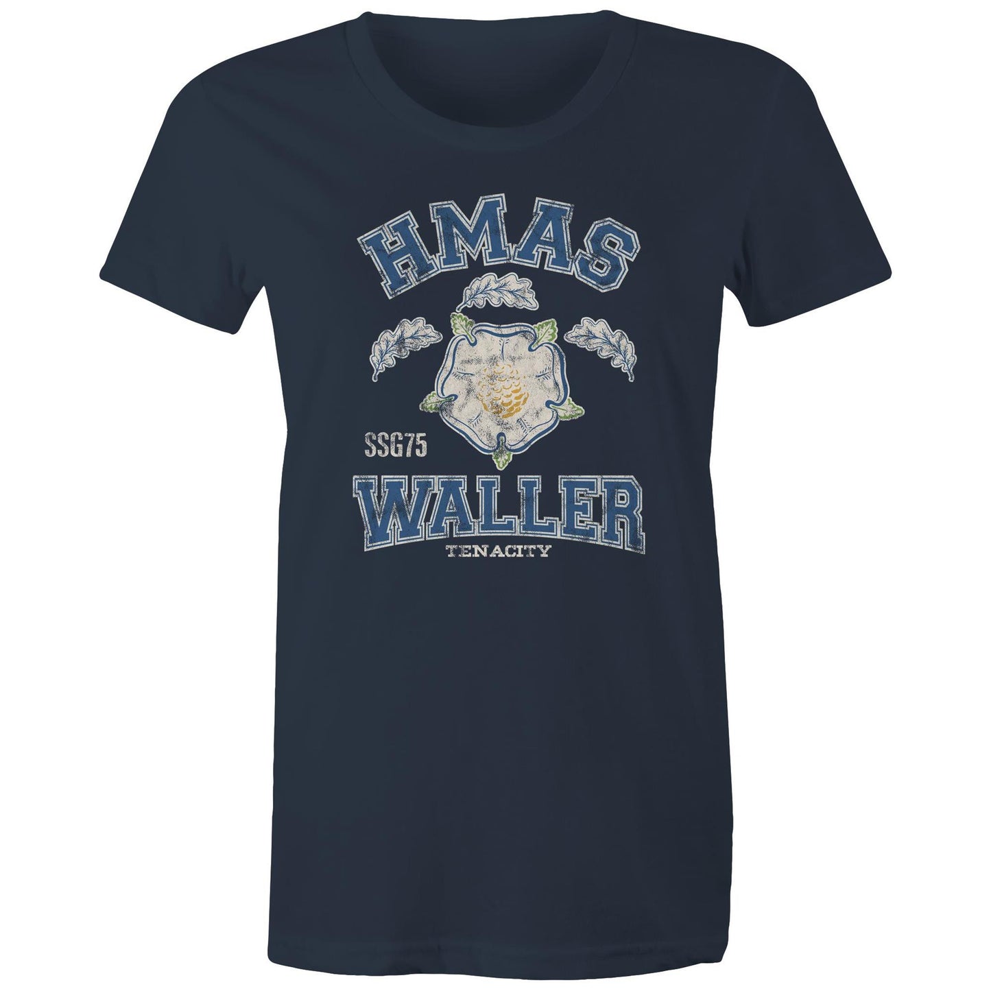 HMAS Waller SSG75 Women's T-shirt (style Alpha, colour)
