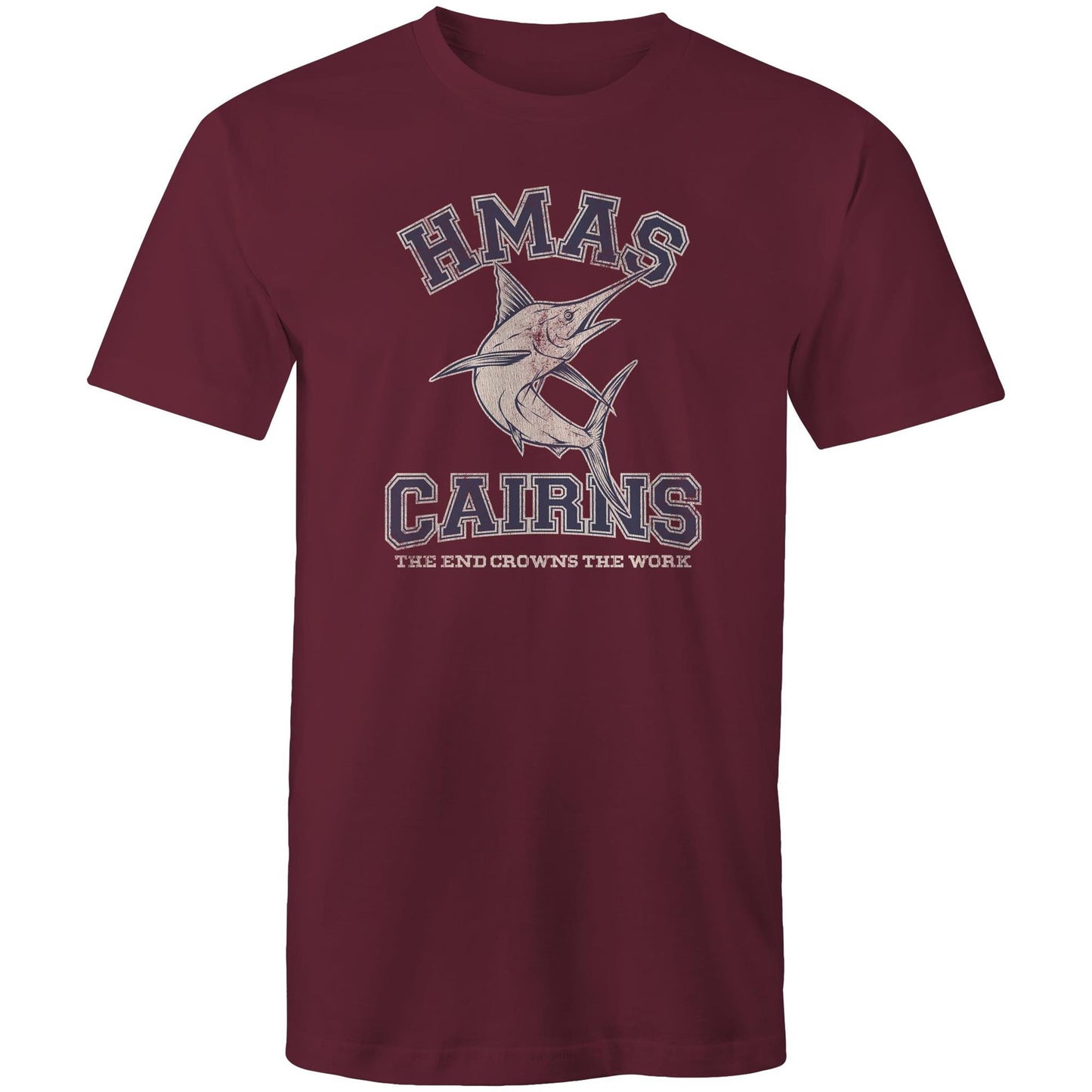 HMAS Cairns Men's T-shirt (style Alpha, Blue)