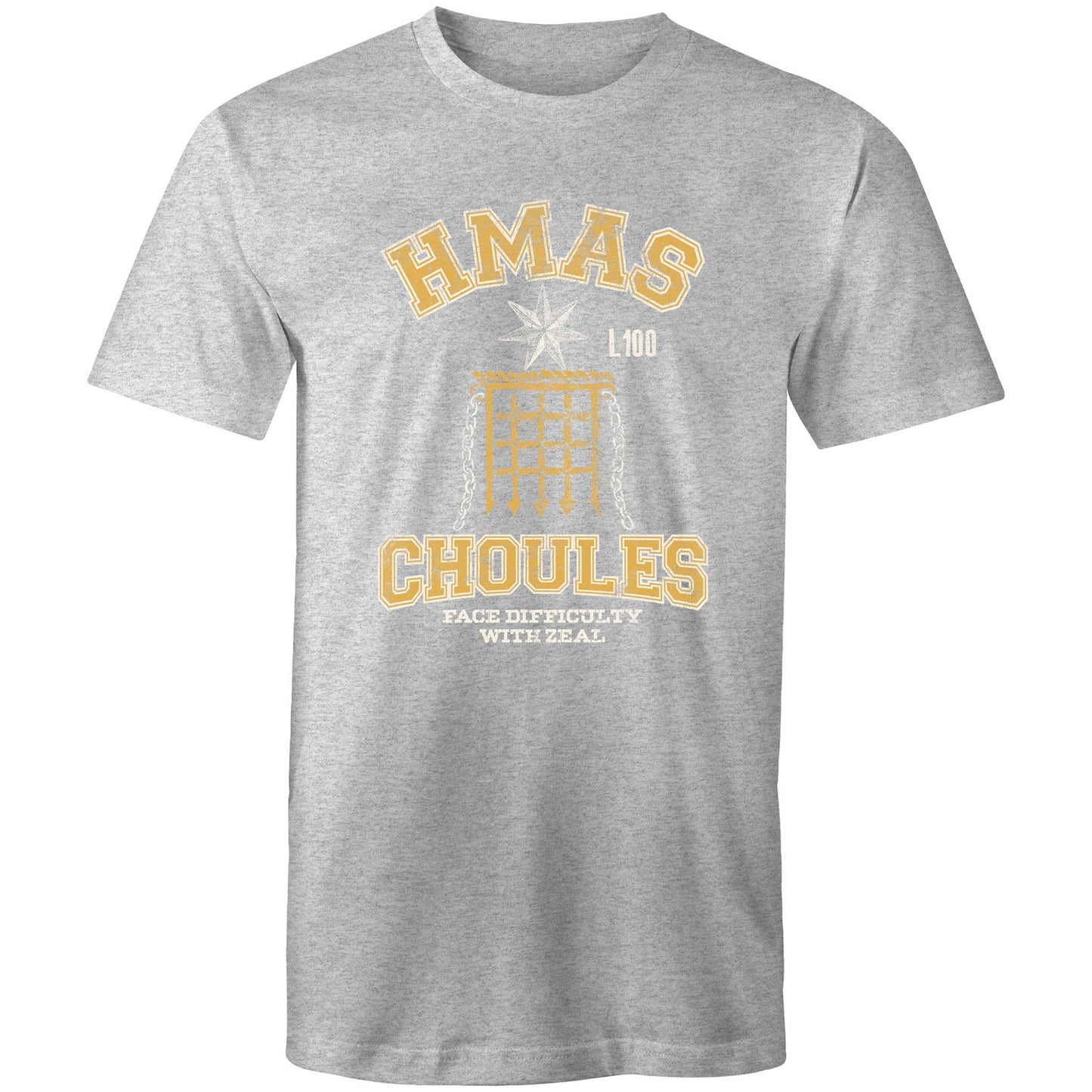 HMAS Choules L100 Men's T-shirt (style Alpha, colour)