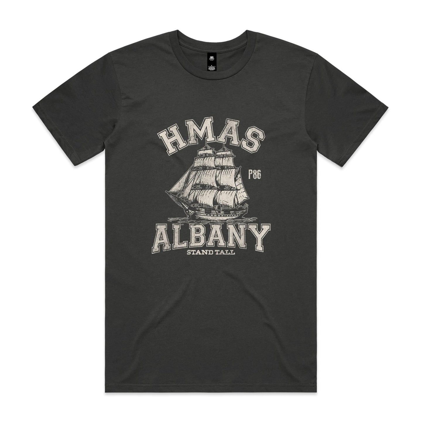 HMAS Albany P86 Men's T-shirt (style Alpha, white)