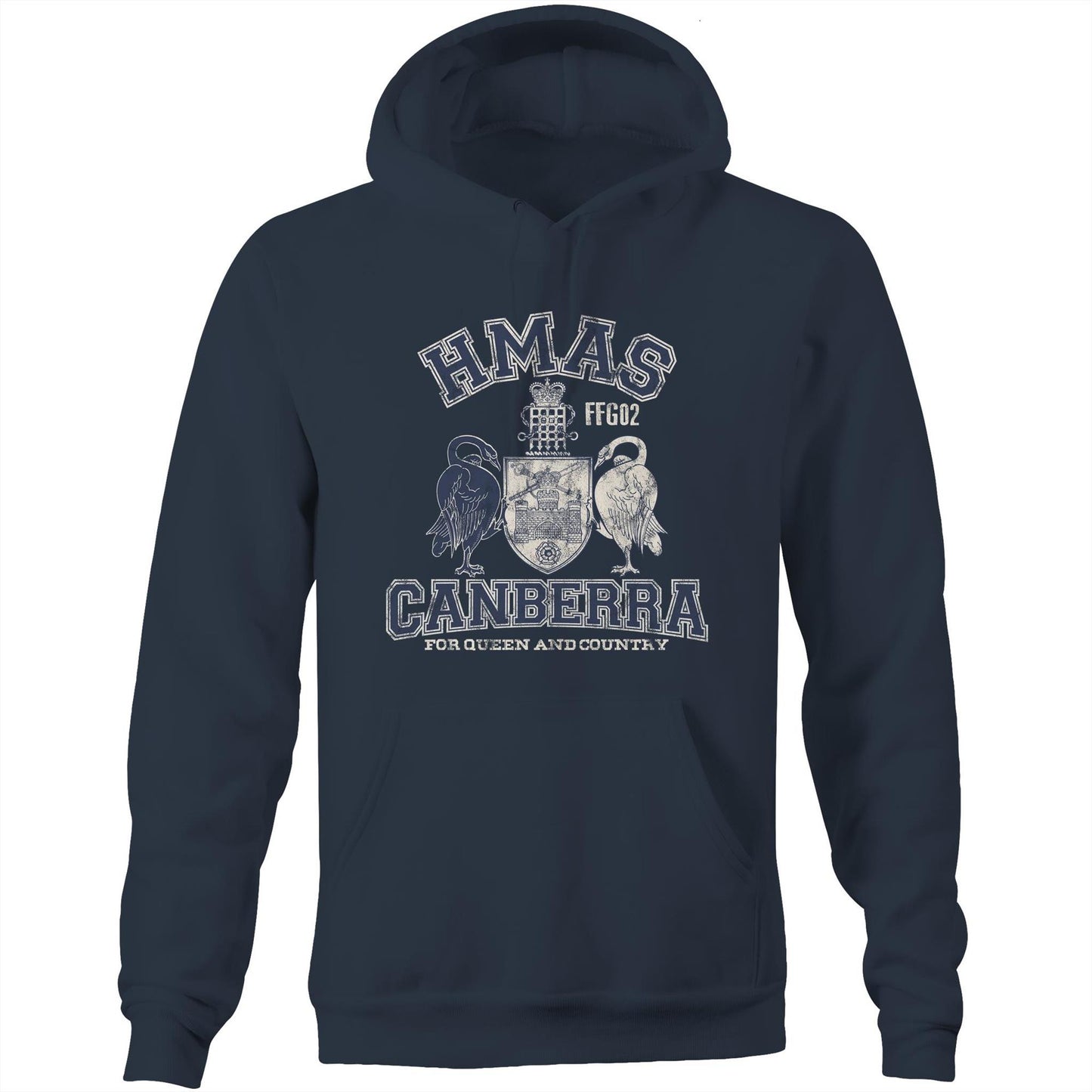 HMAS Canberra (II) FFG02 Men's Hoodie (style Alpha)
