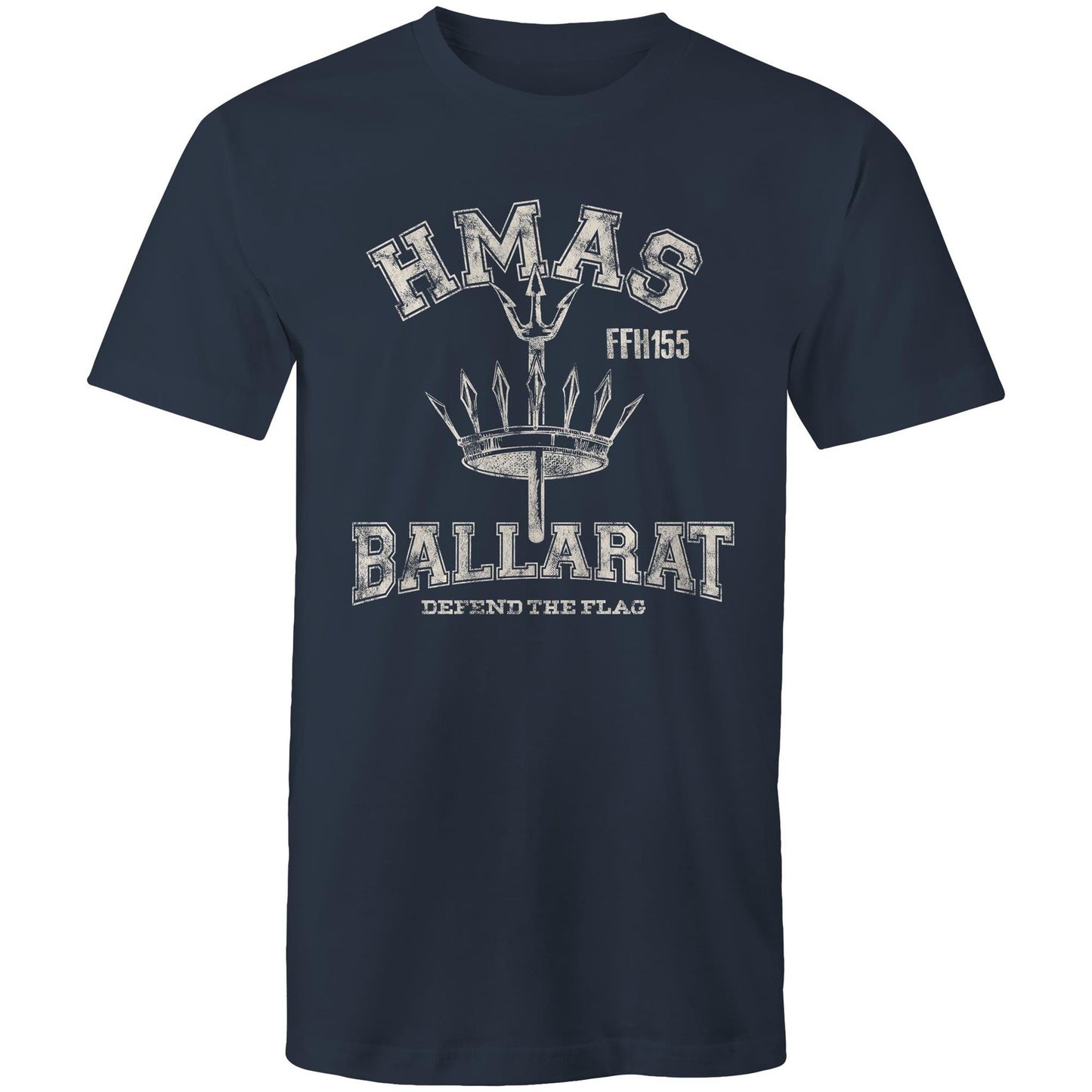 HMAS Ballarat (II) FFH155 Men's T-shirt (style Alpha, white)
