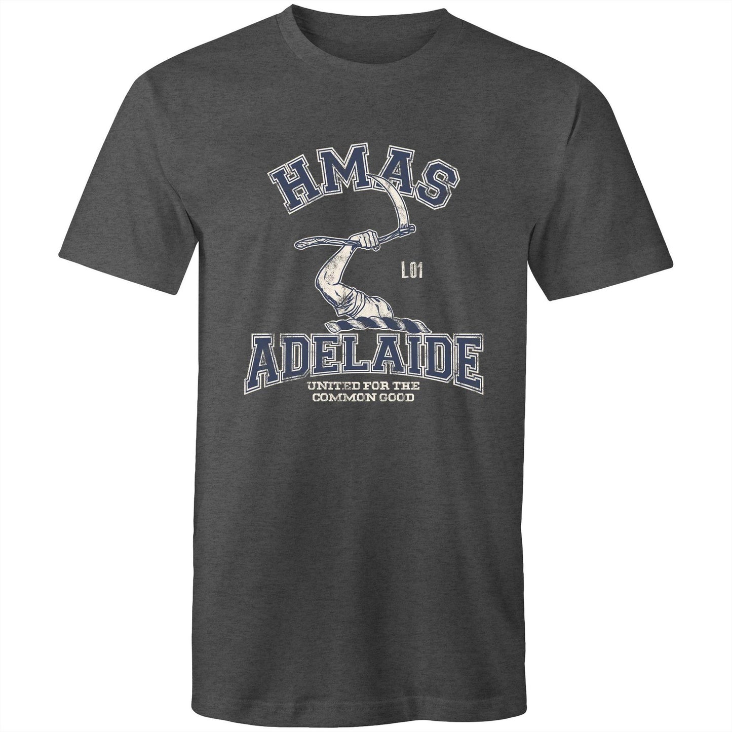 HMAS Adelaide (III) L01 Men's T-shirt (style Alpha, blue)