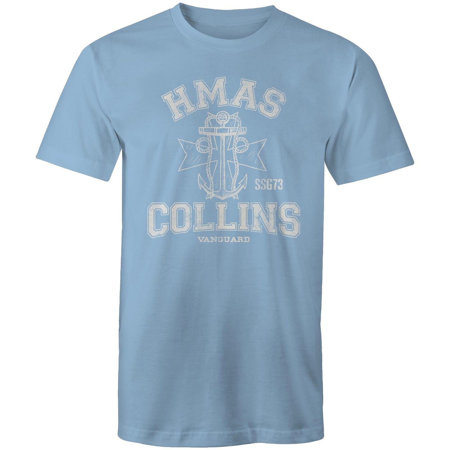 HMAS Collins SSG73 Men's T-shirt (style Alpha, white)