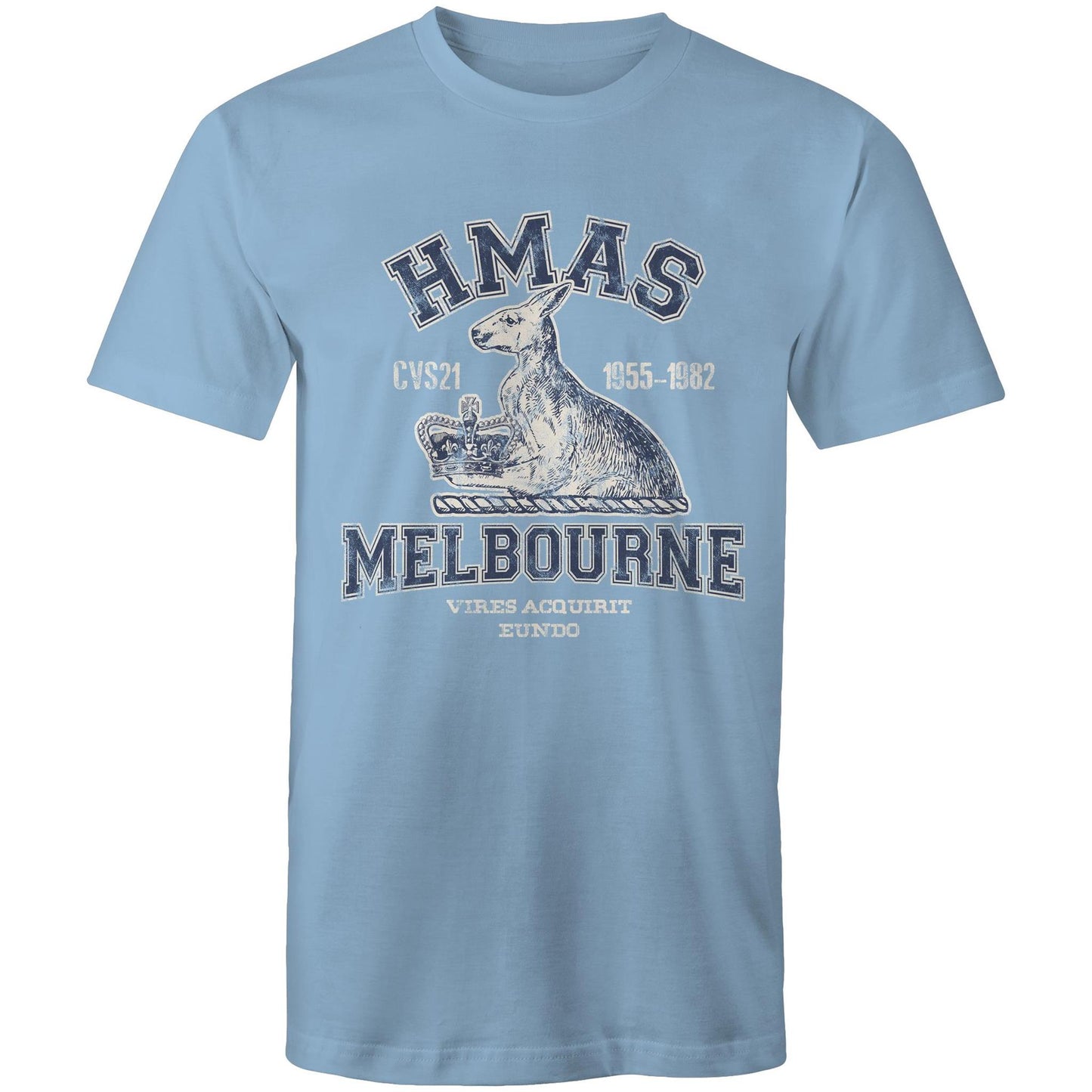 HMAS Melbourne (II) CVS21 Men's T-shirt (style Alpha, blue)
