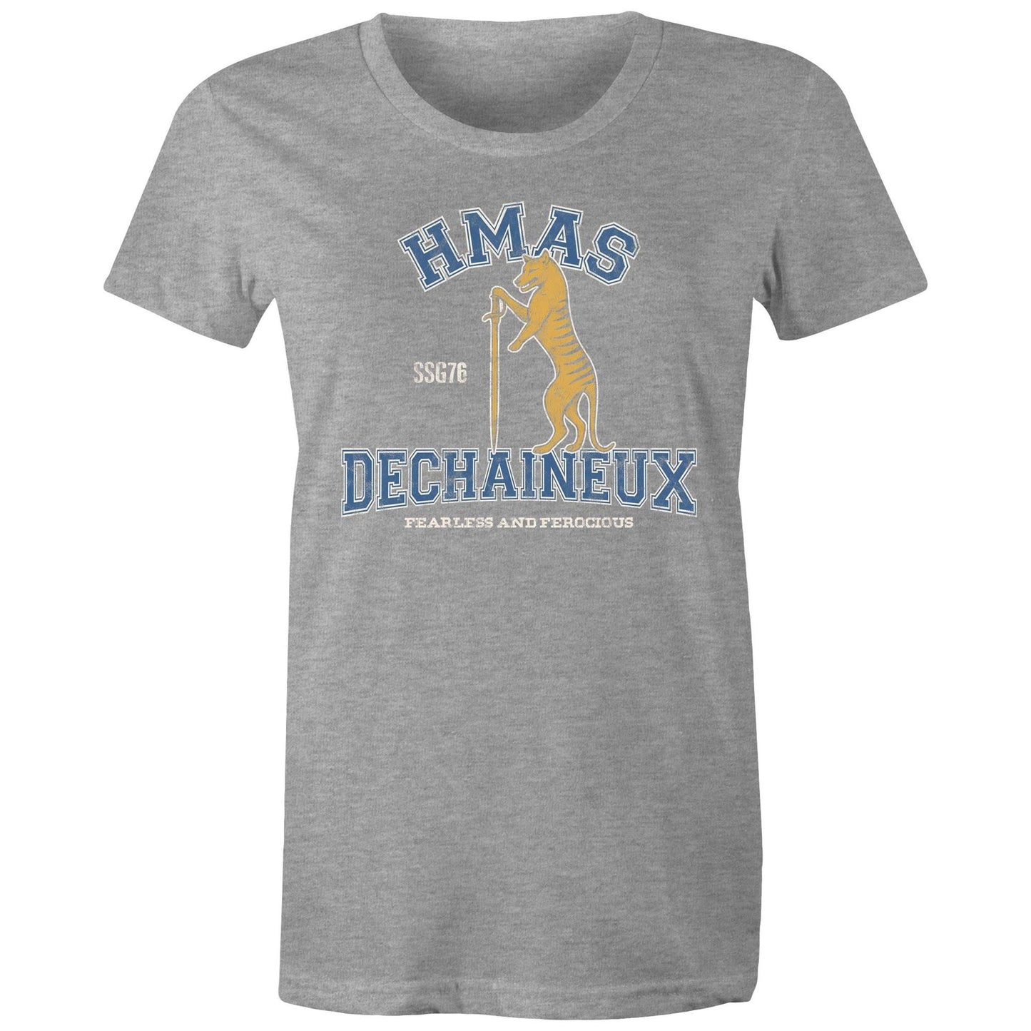 HMAS Dechaineux SSG76 Women's T-shirt (style Alpha, colour)