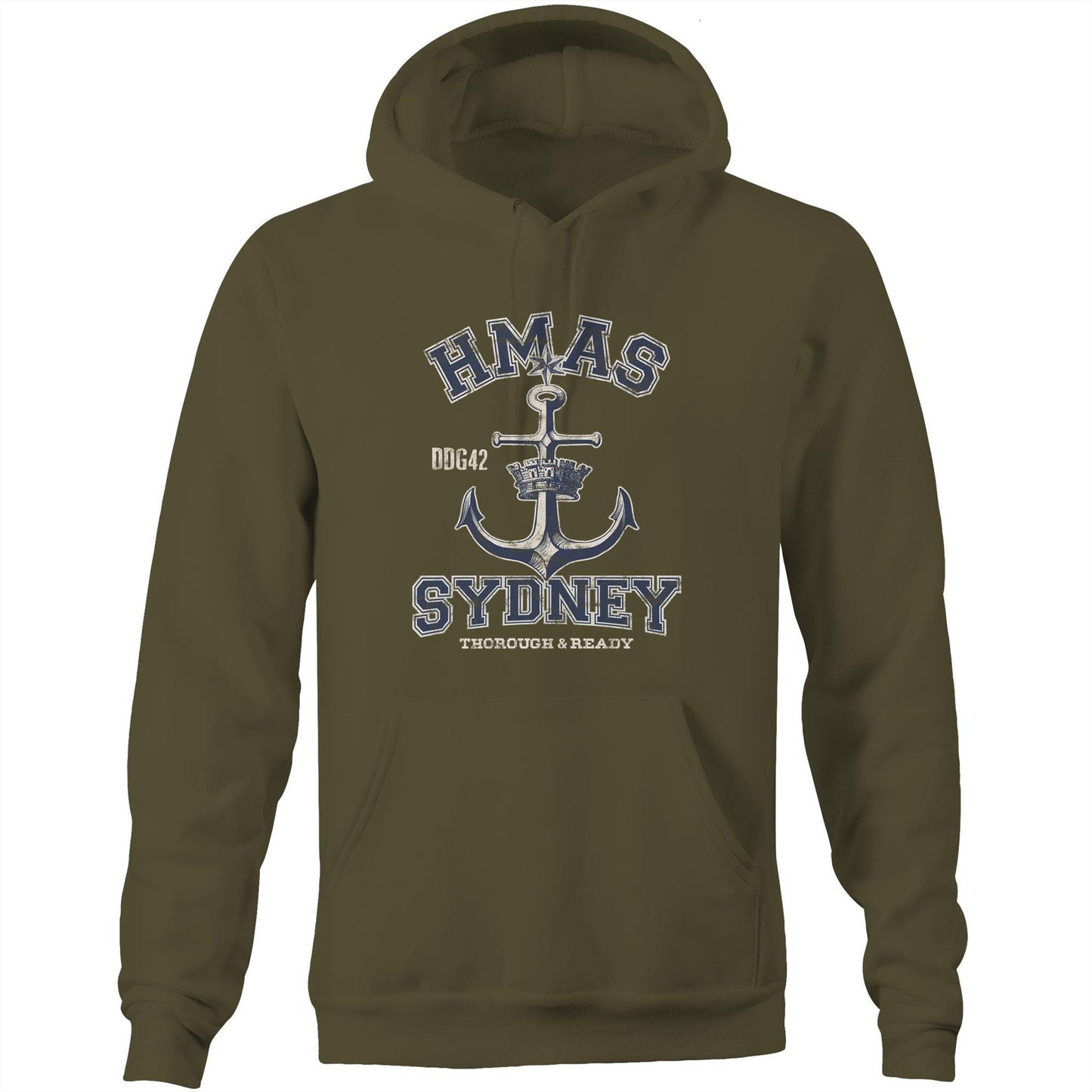 HMAS Sydney (V) DDG42 Men's Hoodie (style Alpha)