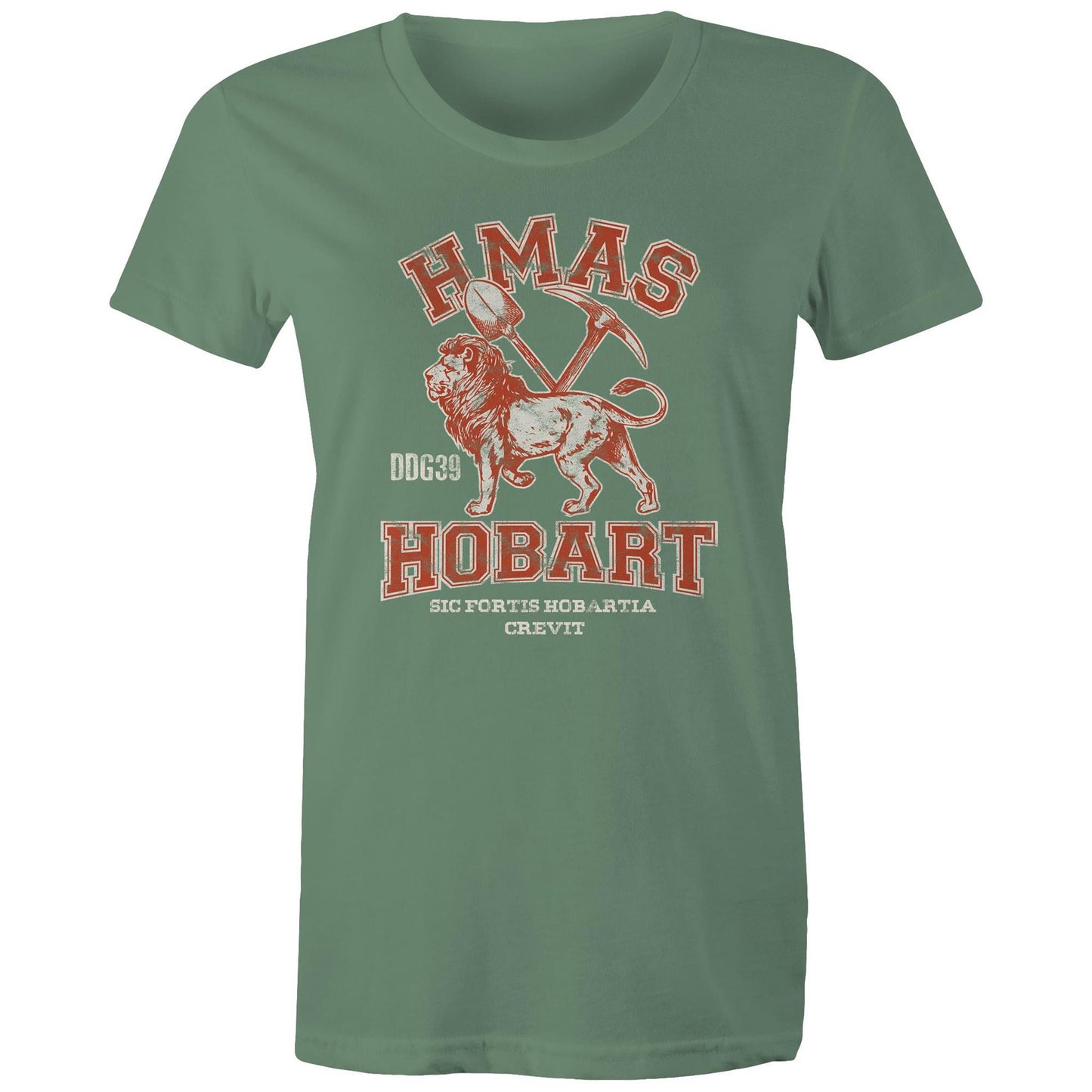 HMAS Hobart (II) DDG39 Women's T-shirt (style Alpha, colour)