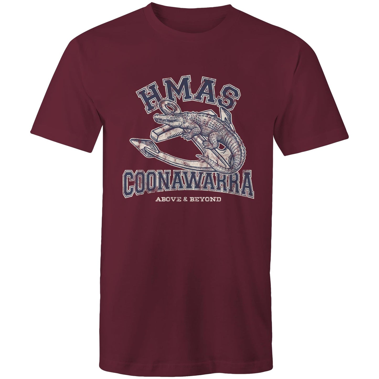 HMAS Coonawarra Men's T-shirt (style Alpha, blue)