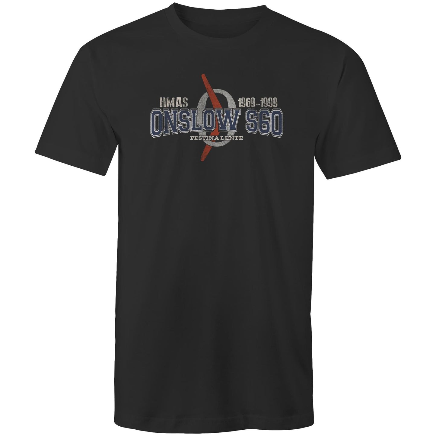 HMAS Onslow S60 Men's T-shirt (style Oscar Bravo)