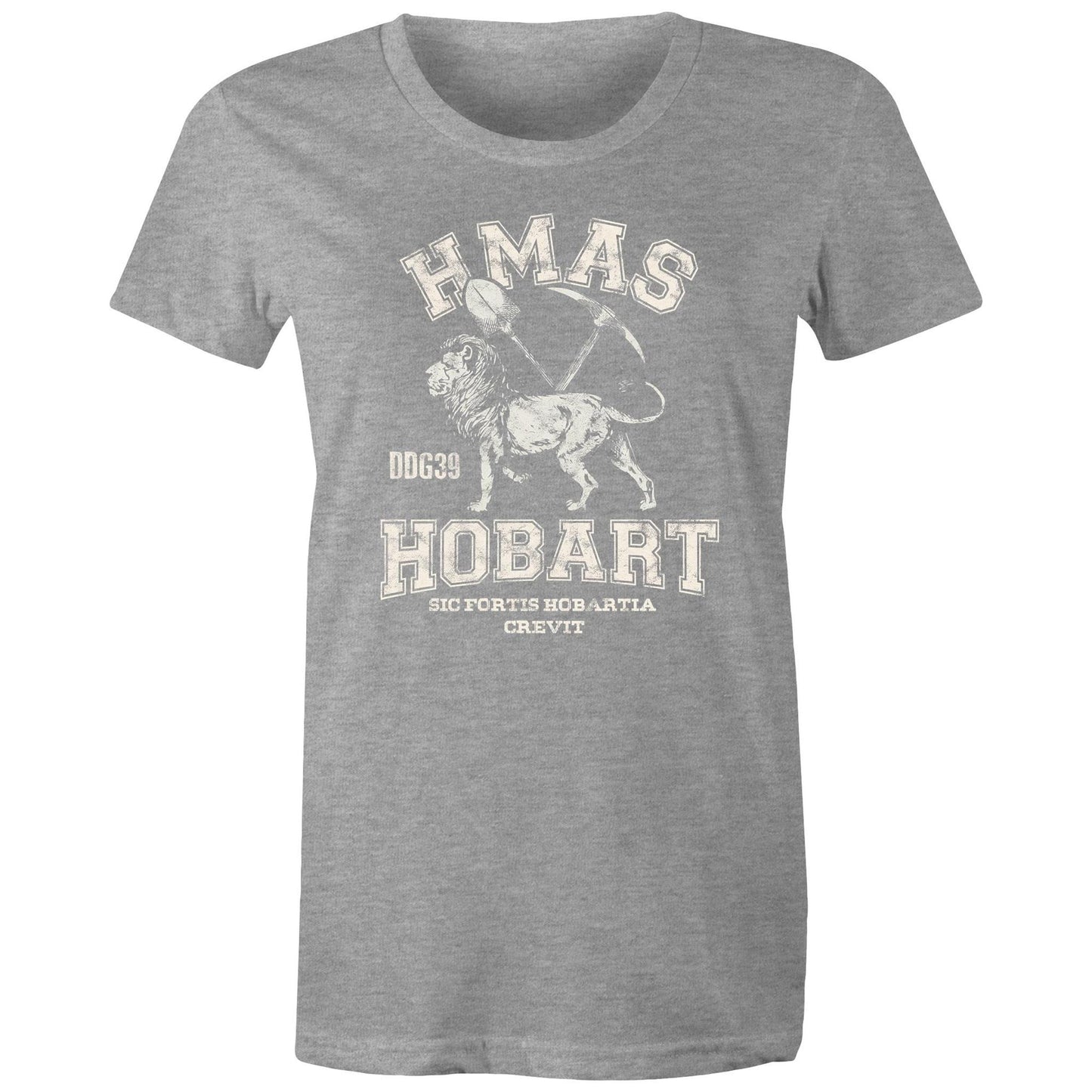 HMAS Hobart (II) DDG39 Women's T-shirt (style Alpha, white)