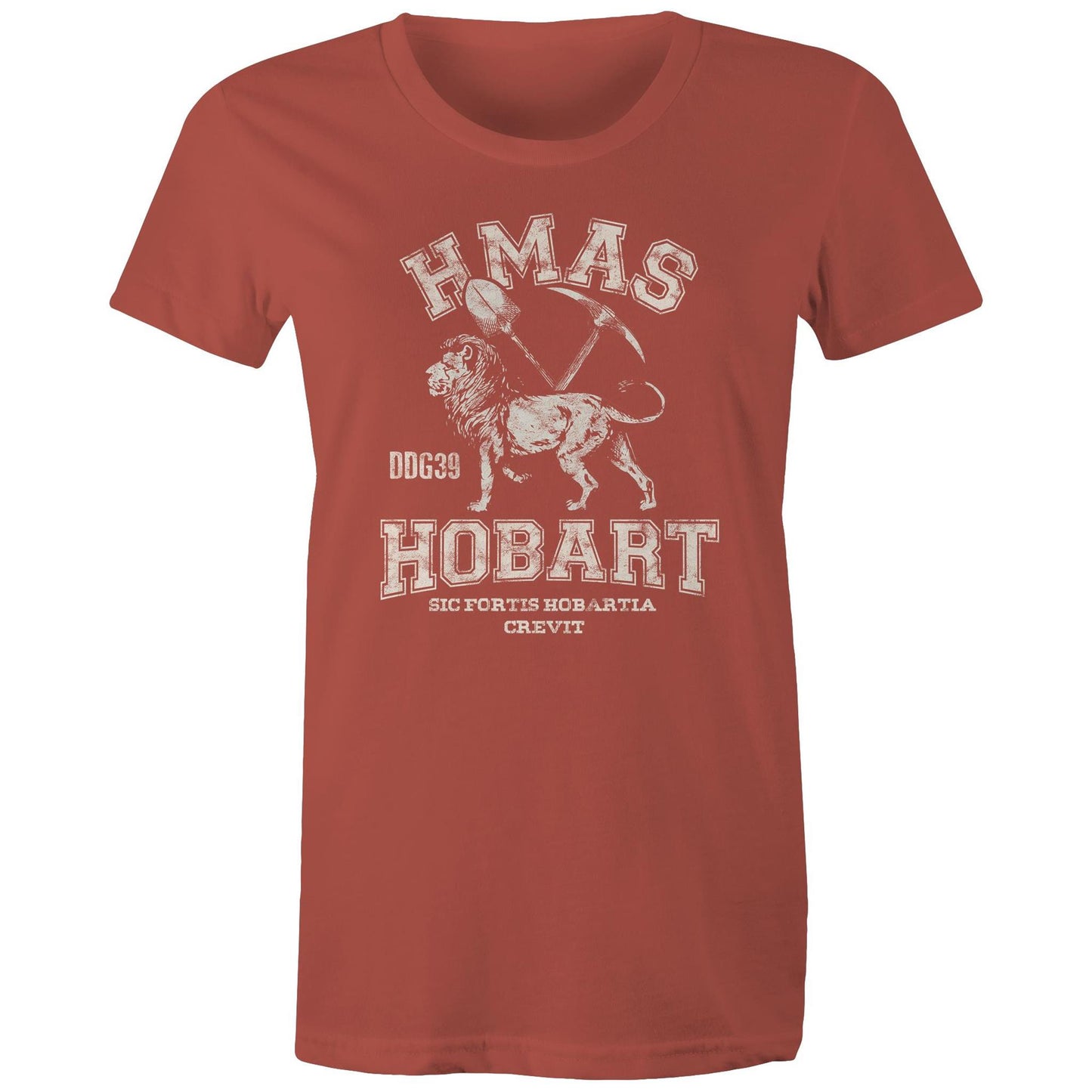 HMAS Hobart (II) DDG39 Women's T-shirt (style Alpha, white)
