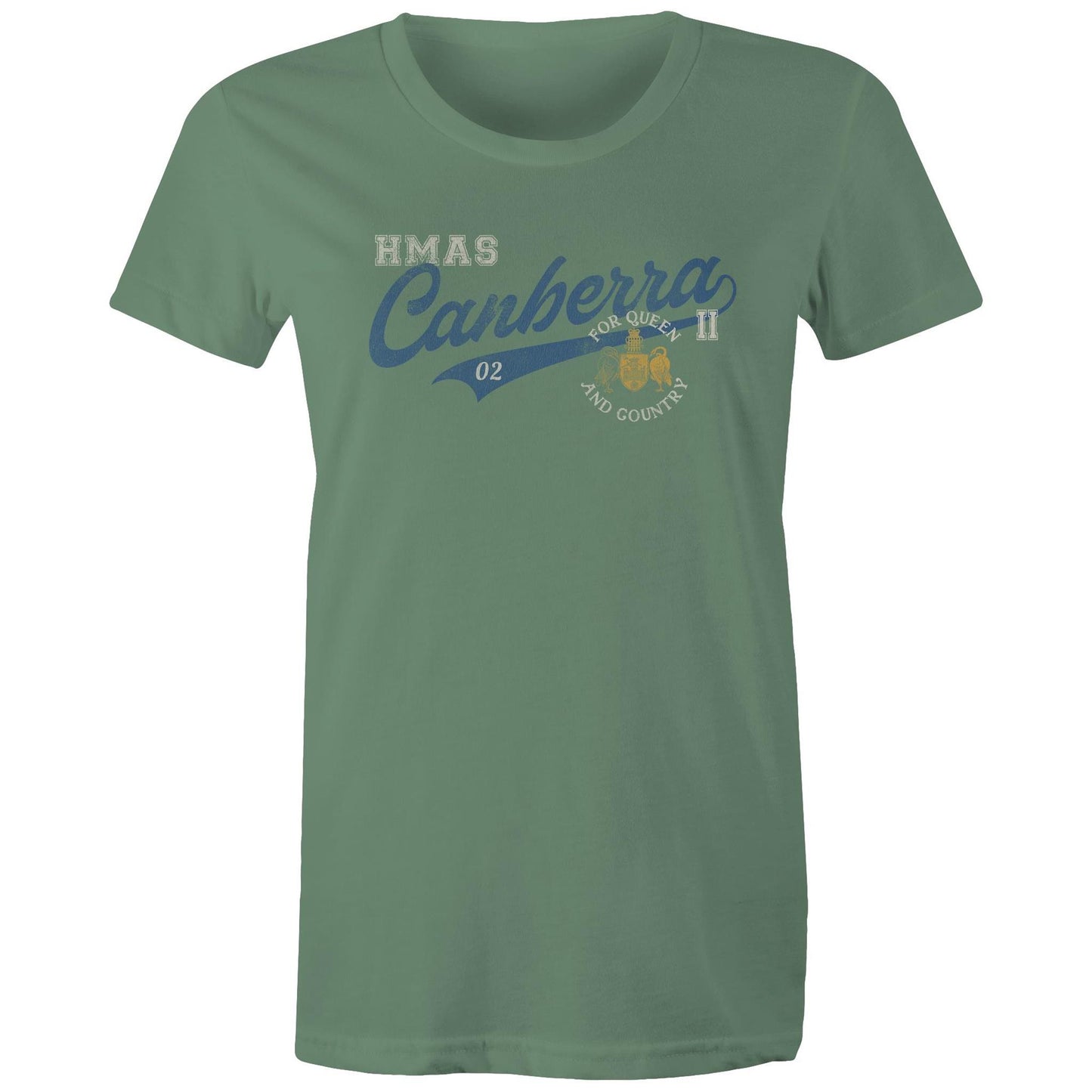 HMAS Canberra (II) FFG02 Women's T-shirt (style Bravo)