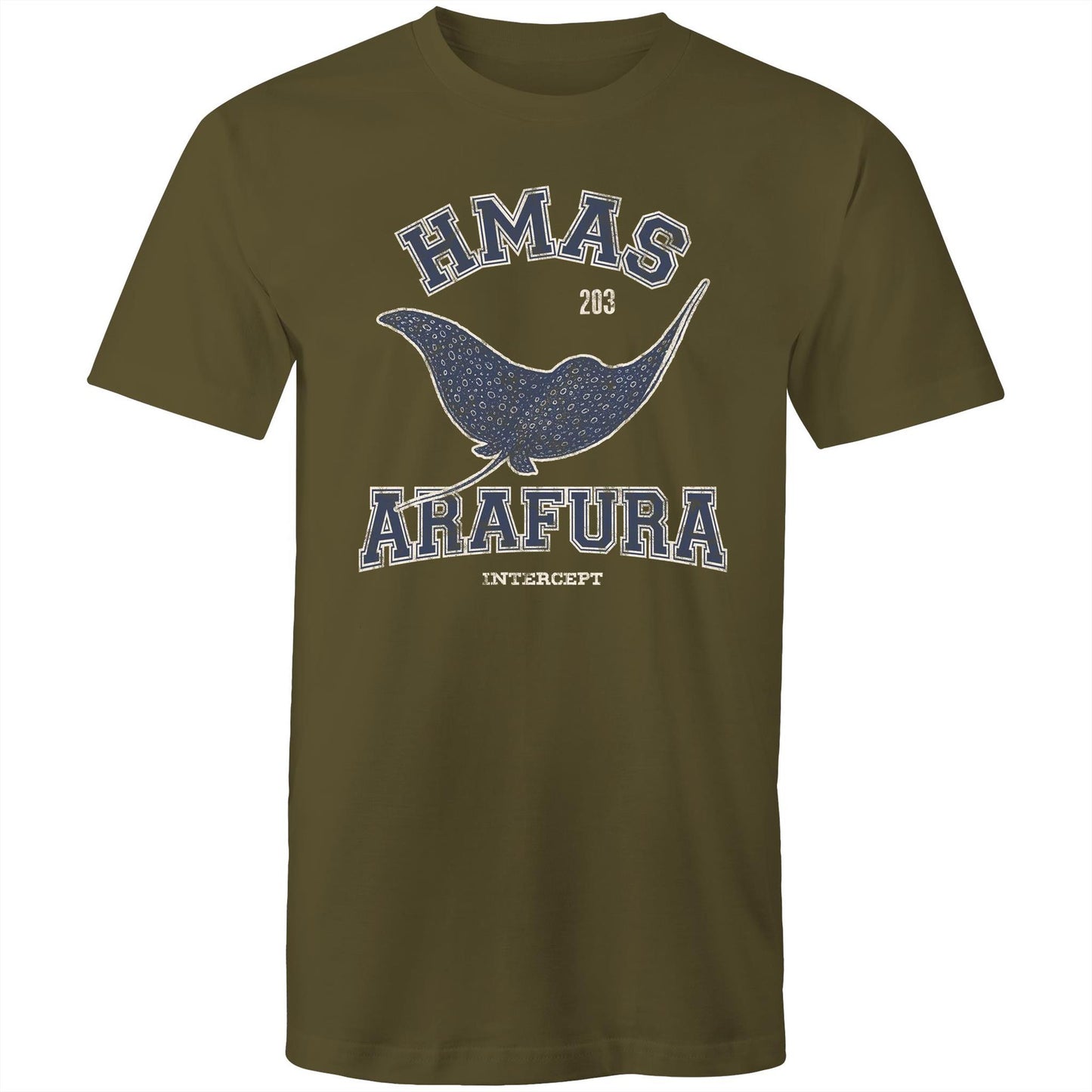 HMAS Arafura OPV203 Men's T-shirt (style Alpha, blue)