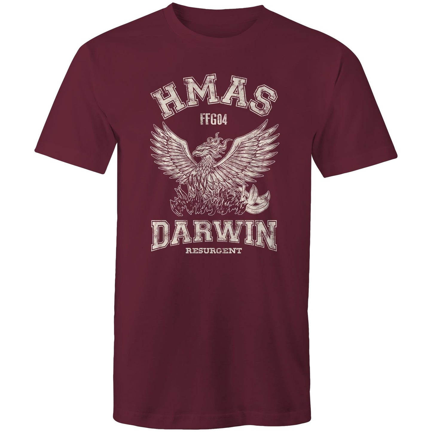 HMAS Darwin FFG04 Men's T-shirt (style Alpha, white)