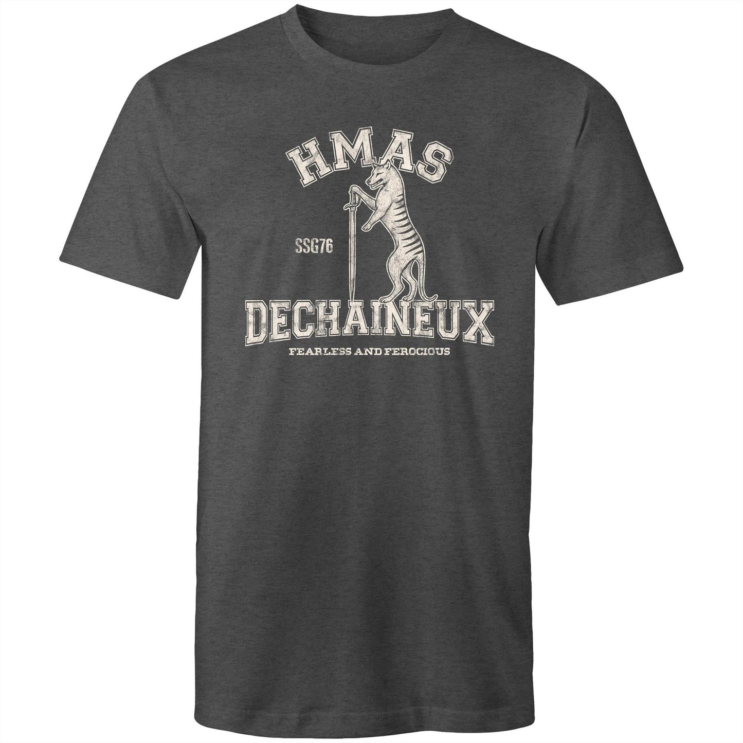 HMAS Dechaineux SSG76 Men's T-shirt (style Alpha, white)