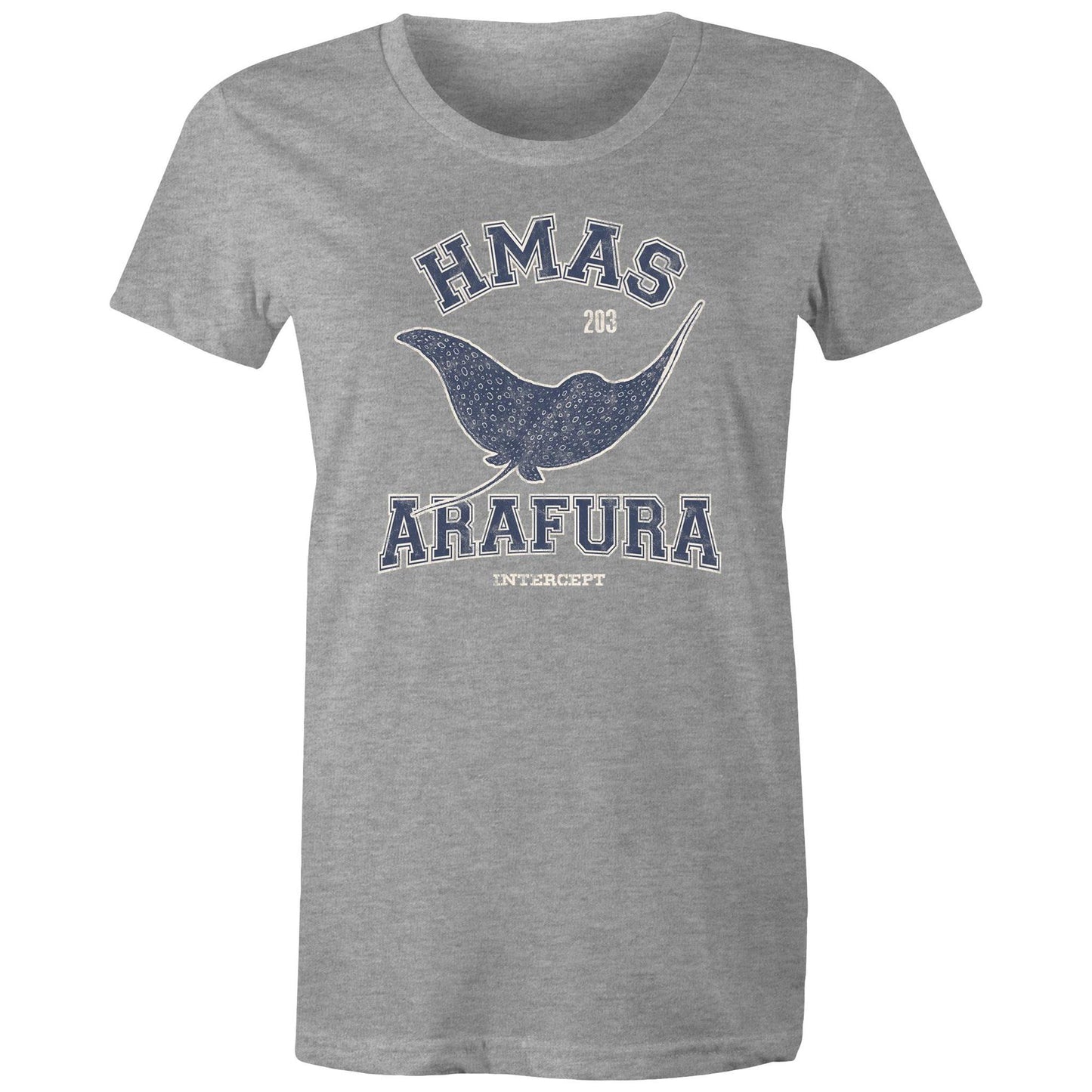 HMAS Arafura OPV203 Women's T-shirt (style Alpha, blue)