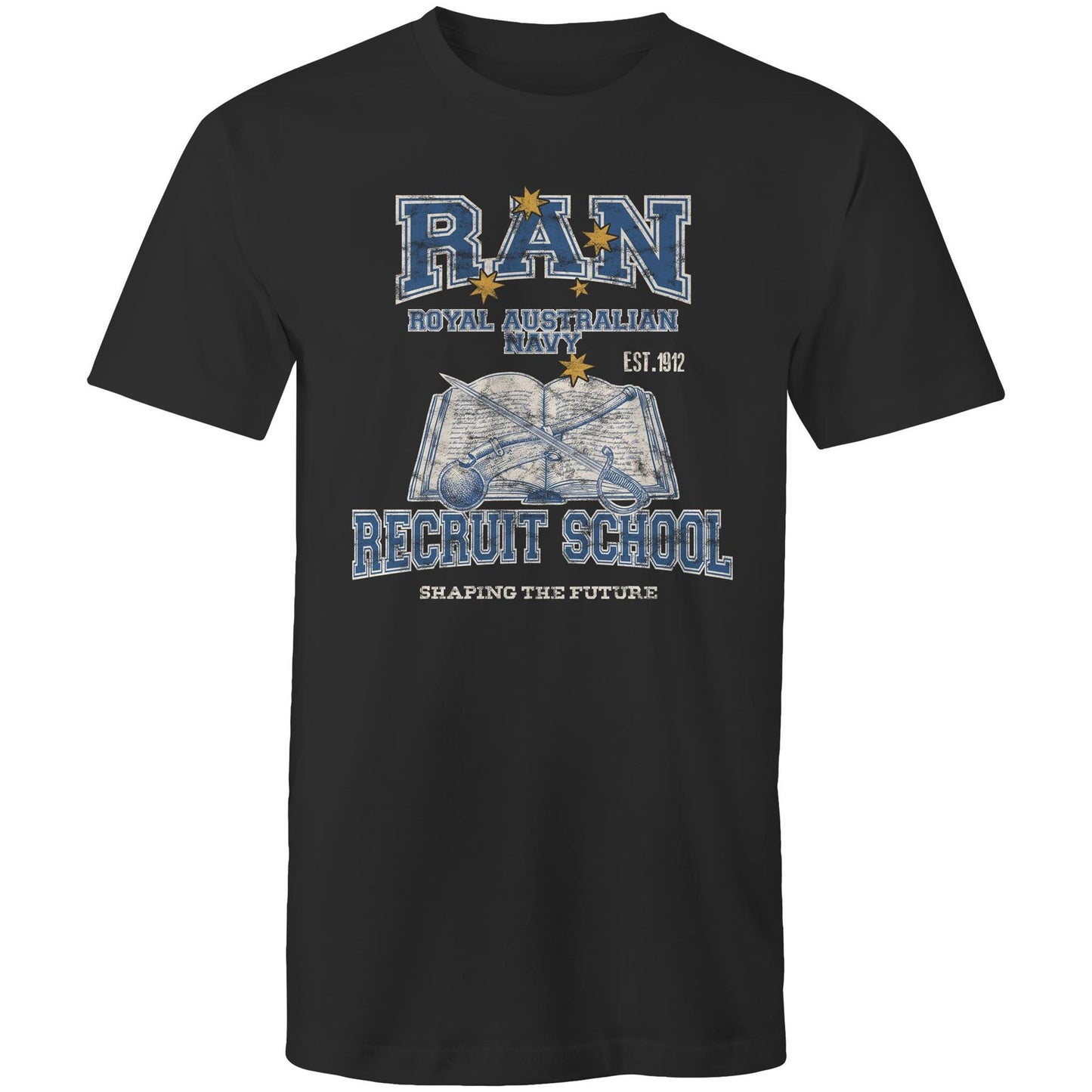 RAN Recruit School Men's T-shirt (style Alpha, colour)