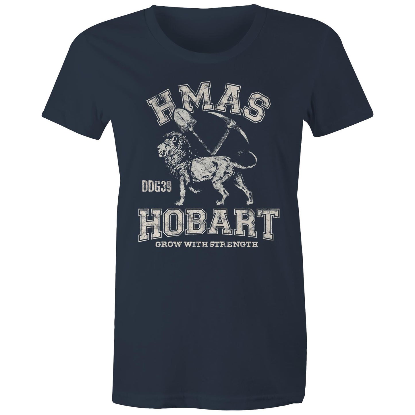 HMAS Hobart (III) DDG39 Women's T-shirt (style Alpha, white)