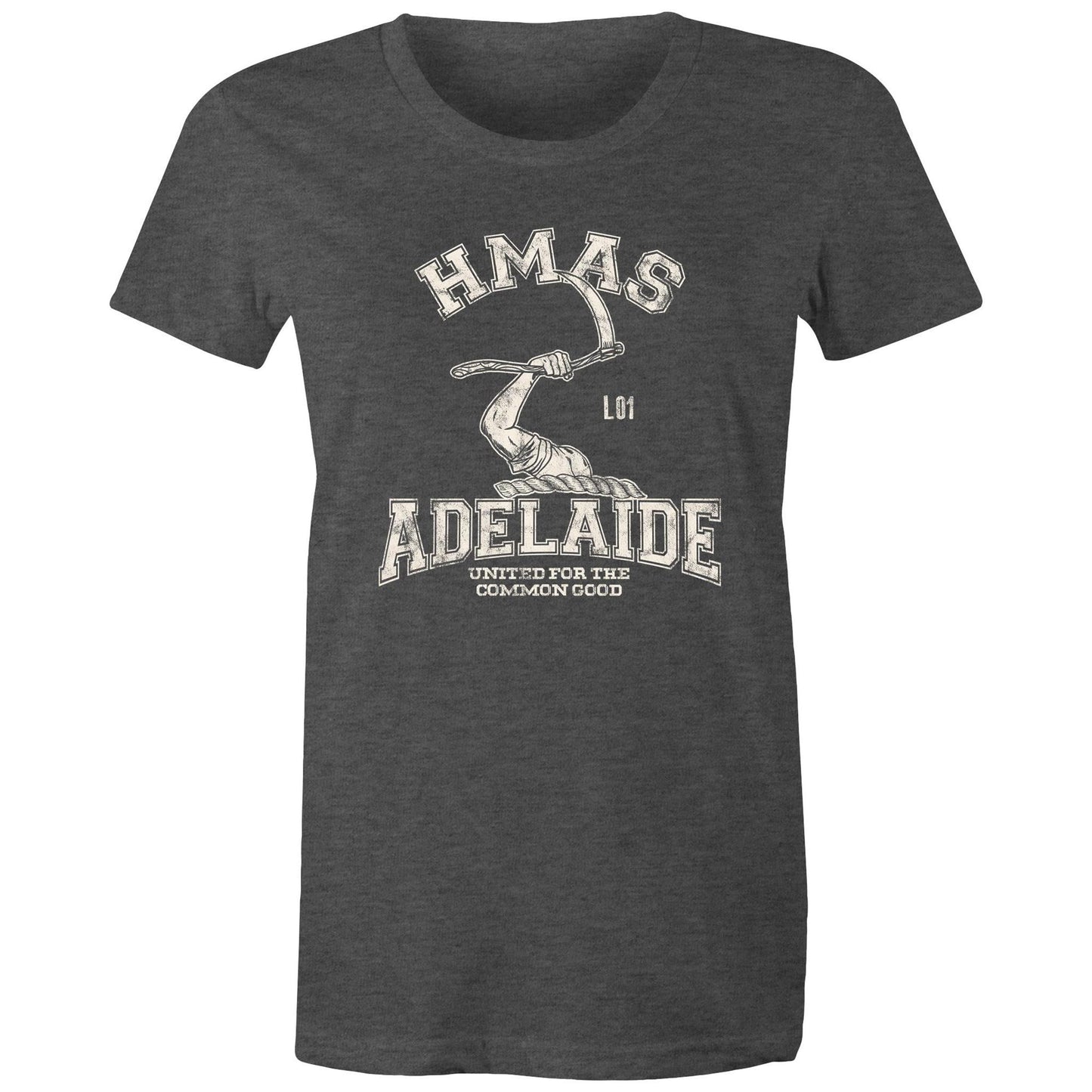 HMAS Adelaide (III) L01 Women's T-shirt (style Alpha, white)