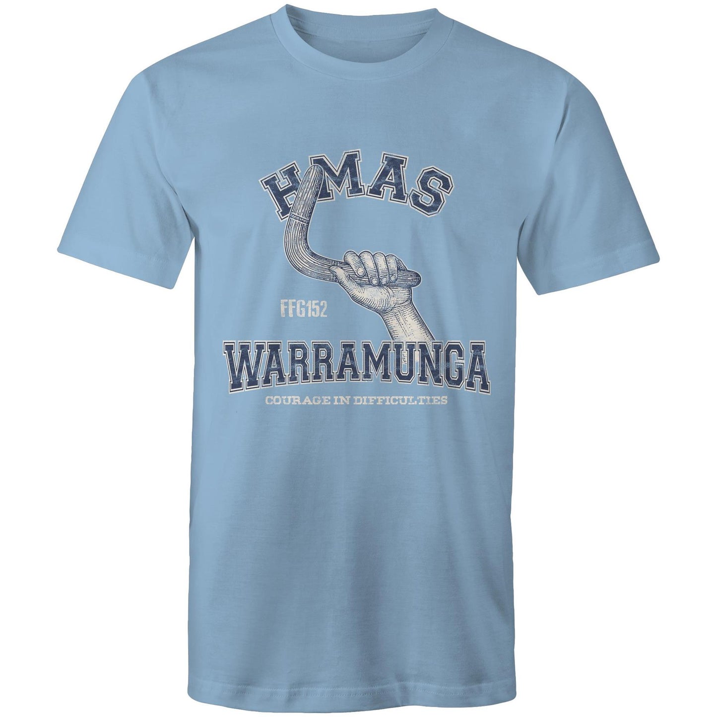 HMAS Warramunga (II) FFH152 Men's T-shirt (style Alpha, blue)