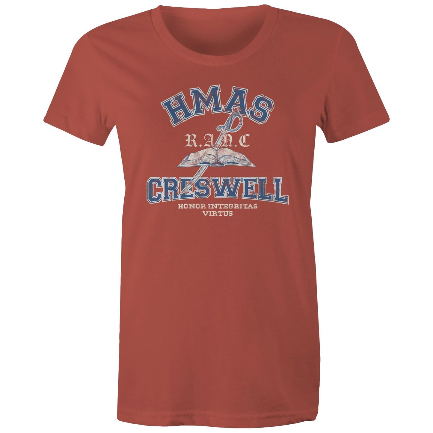 HMAS Creswell Women's T-shirt (style Alpha, colour)
