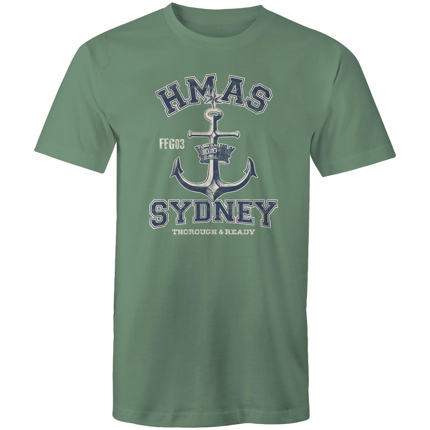 HMAS Sydney (IV) FFG03 Men's T-shirt (style Alpha, blue)