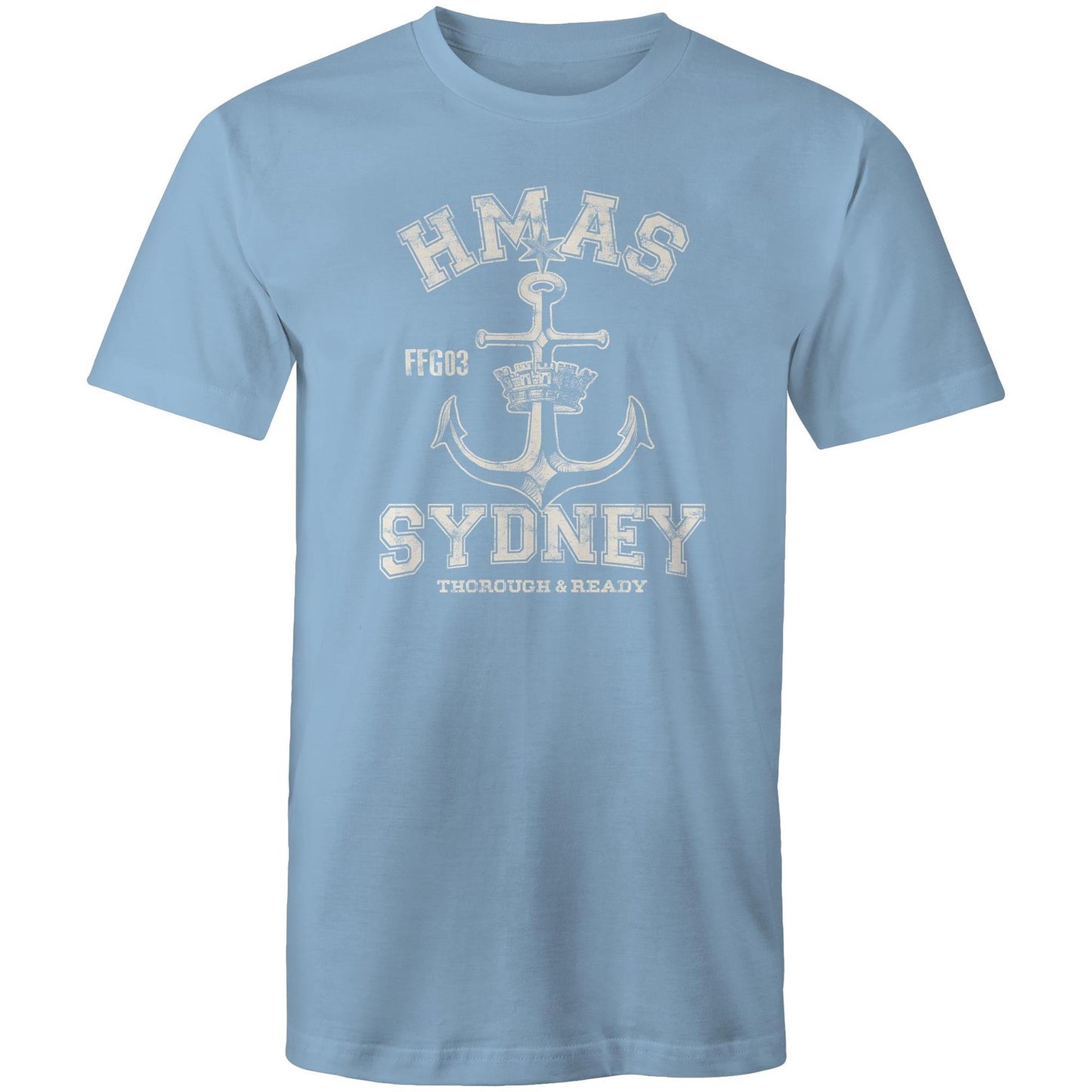 HMAS Sydney (IV) FFG03 Men's T-shirt (style Alpha, white)