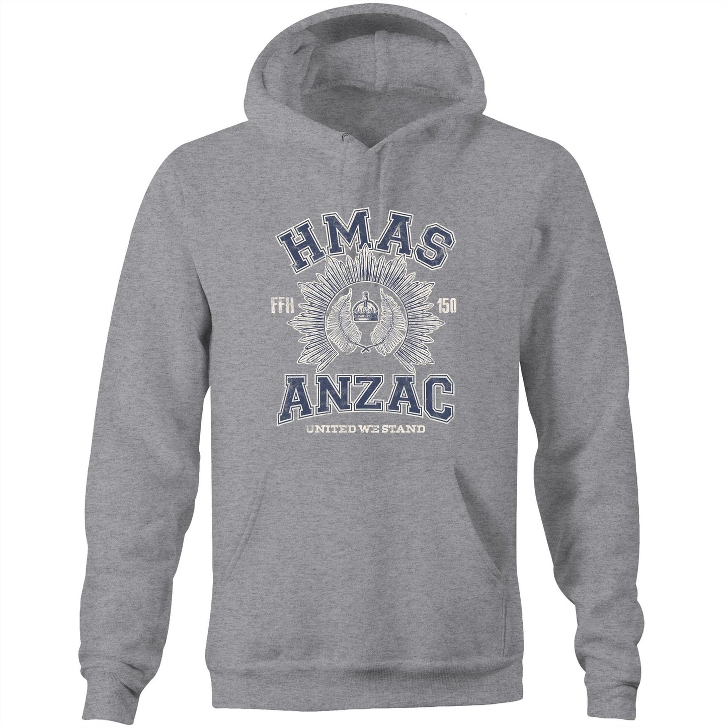 HMAS Anzac (III) FFH150 Men's Hoodie (style Alpha)