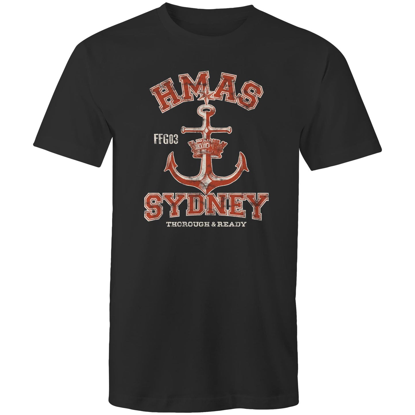 HMAS Sydney (IV) FFG03 Men's T-shirt (style Alpha, colour)