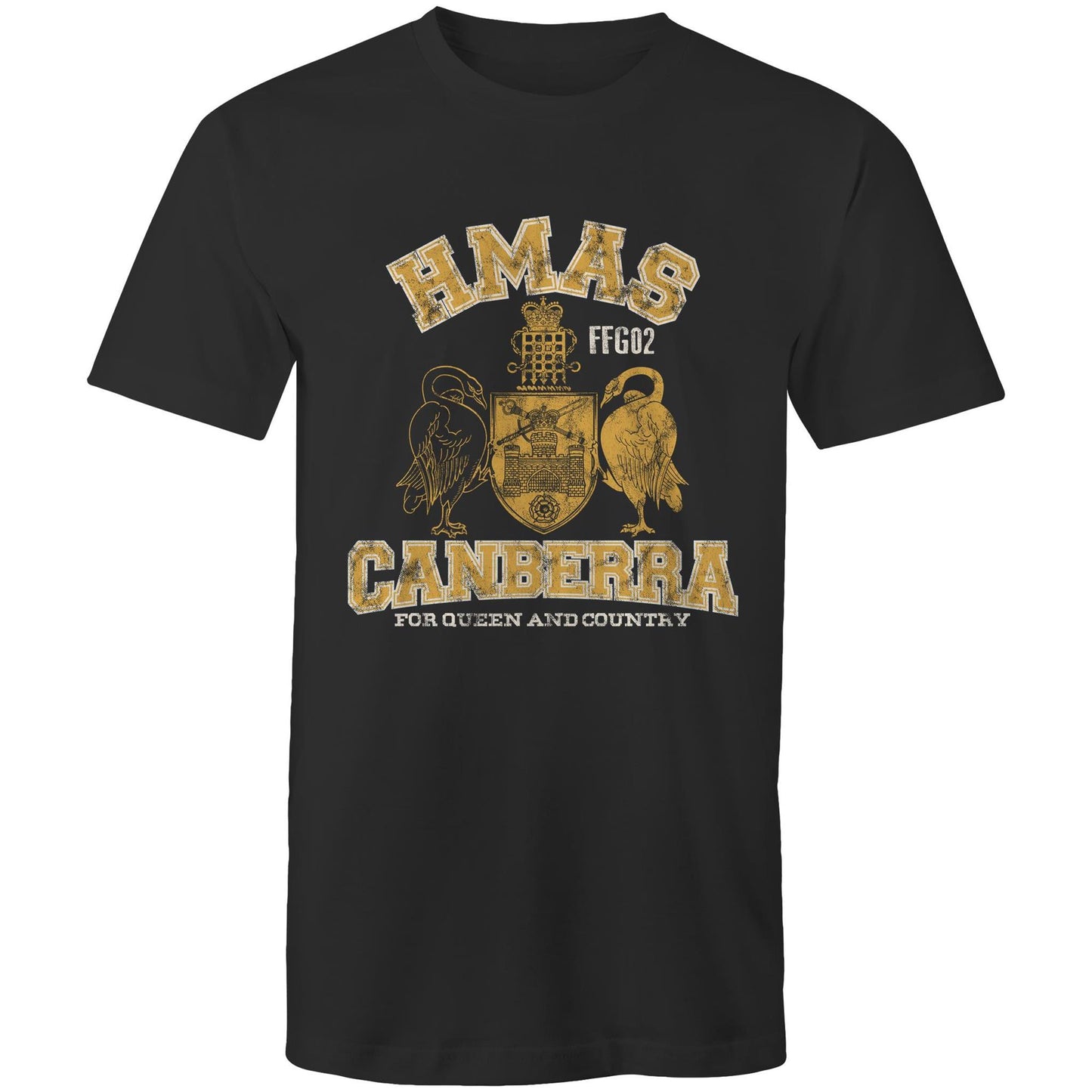 HMAS Canberra (II) FFG02 Men's T-shirt (style Alpha, colour)